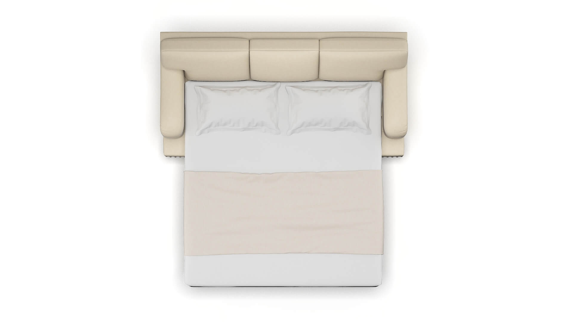 Brighton Dream_d Almond Sofa Sleeper Espresso legs 3