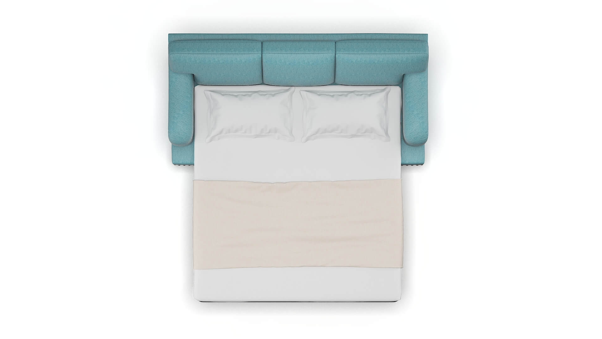 Brighton Dream_d Peacock Sofa Sleeper Espresso legs 3