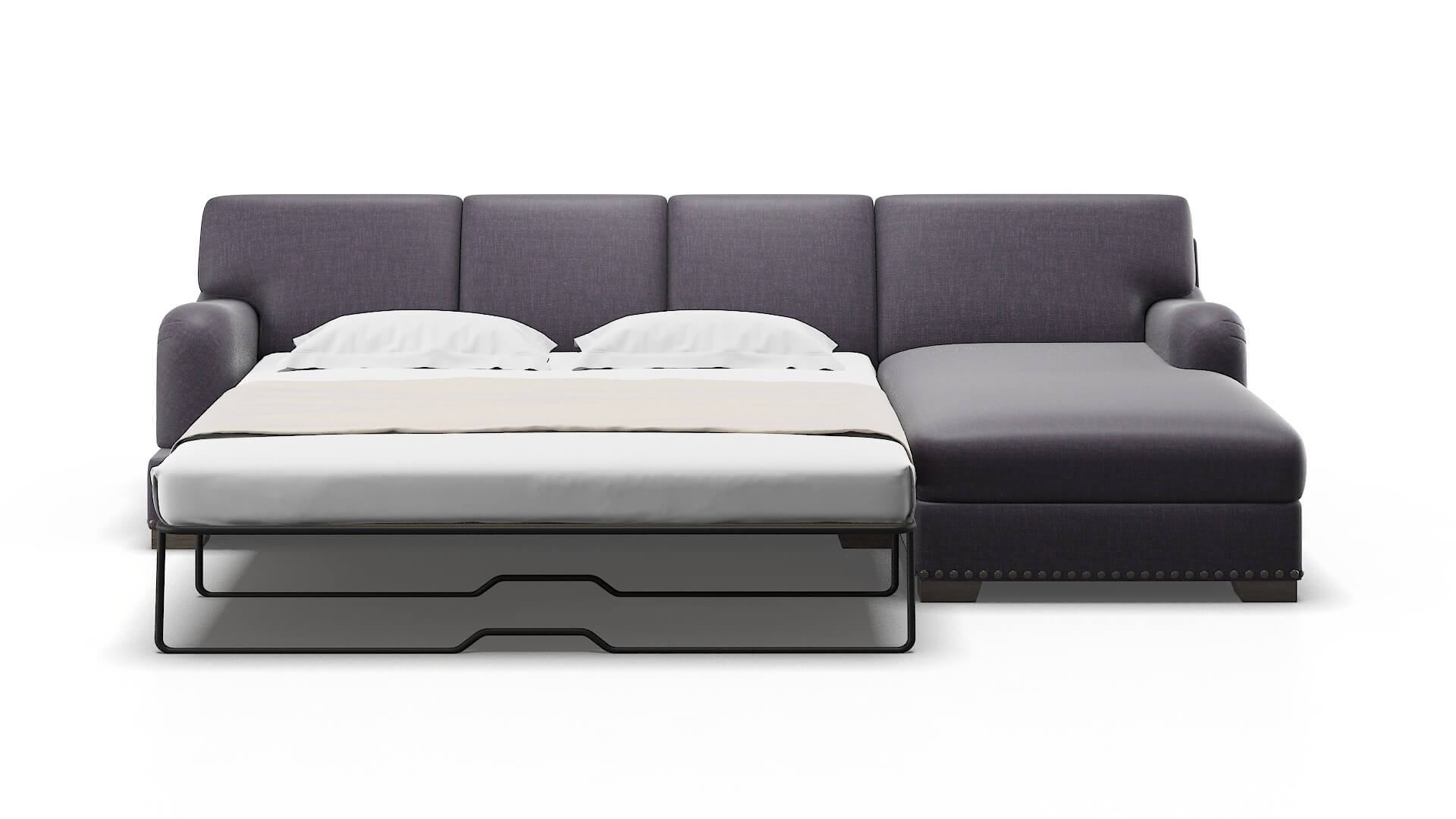 Brighton Durham Ink Panel Sleeper Espresso legs 1