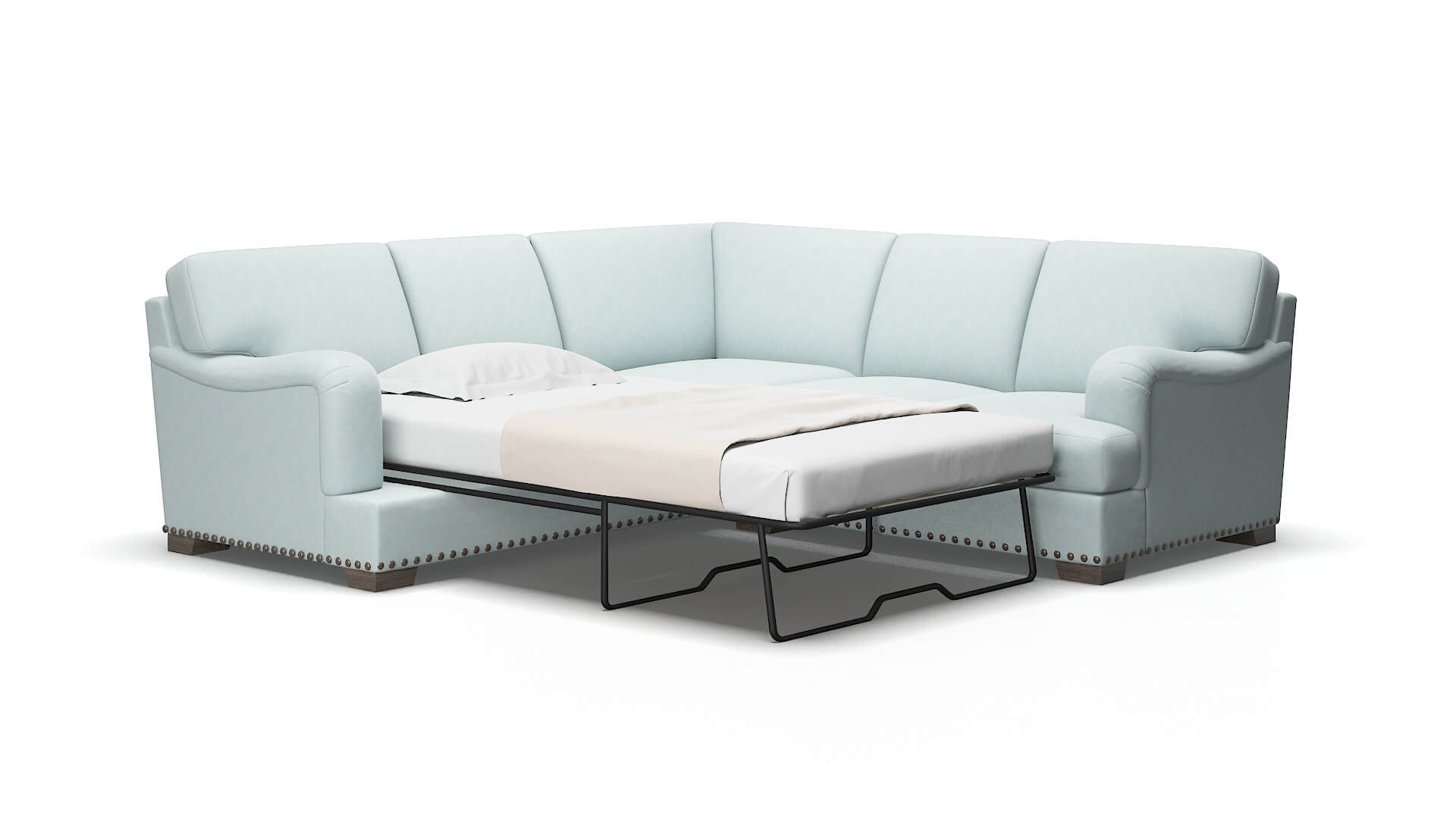 Brighton Elliot spa Sectional sleeper Espresso Legs  2