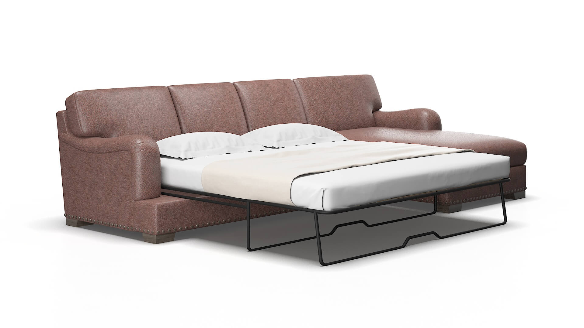 Brighton Ford Brown Panel Sleeper Espresso legs 2