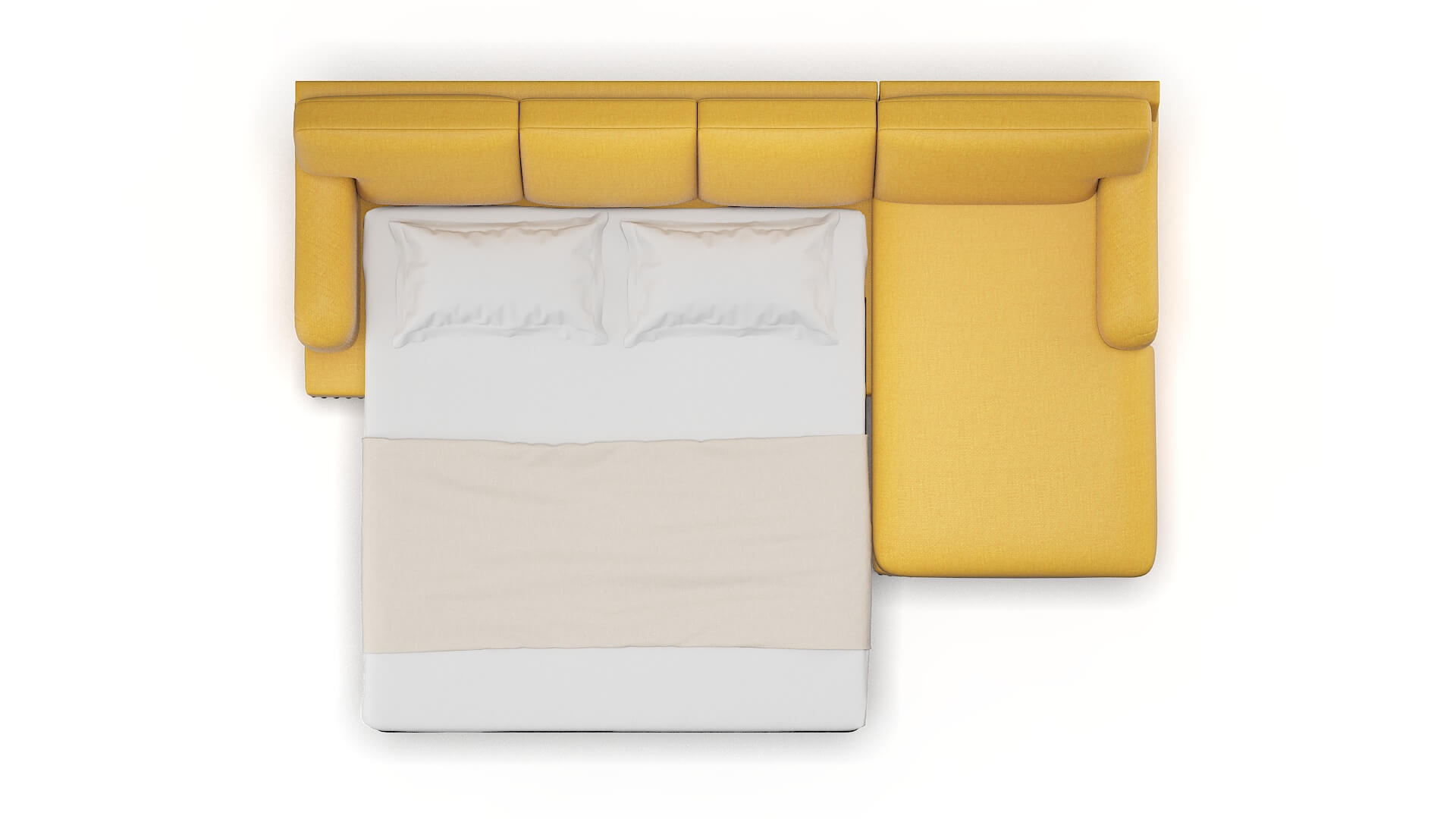 Brighton Glee Aglow Panel Sleeper Espresso legs 3