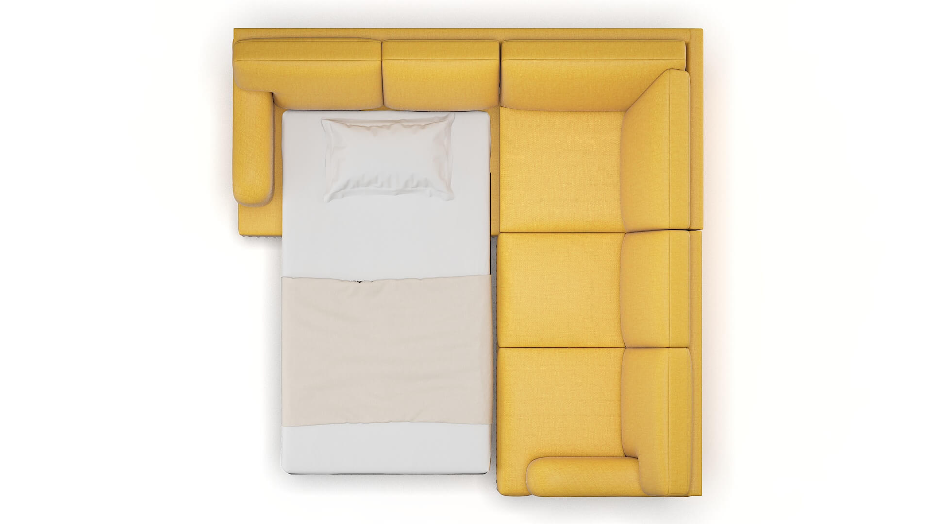 Brighton Glee Aglow Sectional Sleeper Espresso legs 3