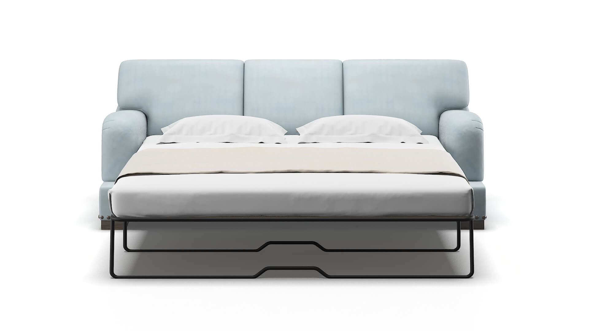 Brighton Hathaway Aqua Sofa Sleeper Espresso legs 1