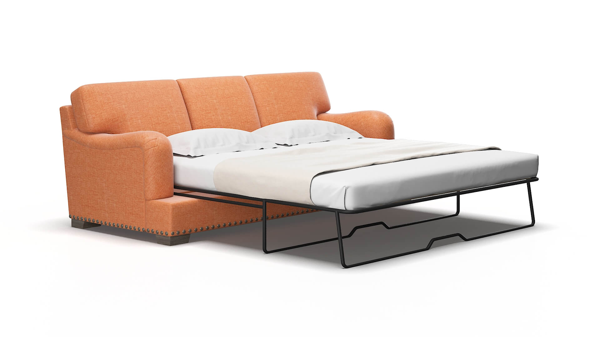 Brighton Hepburn Appricot Sofa Sleeper Espresso legs 2