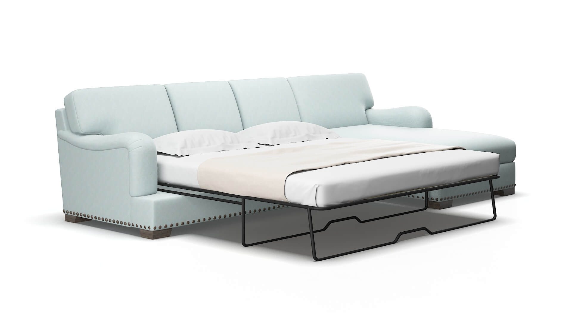 Brighton Hepburn Peridot Panel Sleeper Espresso legs 2