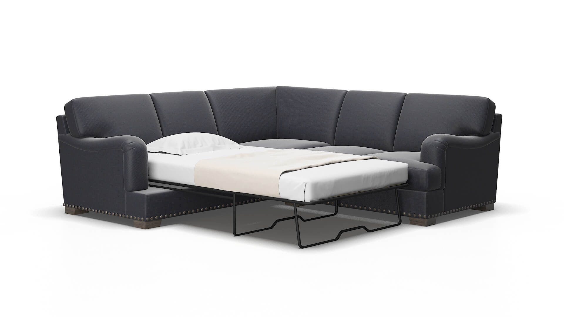 Brighton Hepburn_hrp deep_sea Sectional sleeper Espresso Legs  2