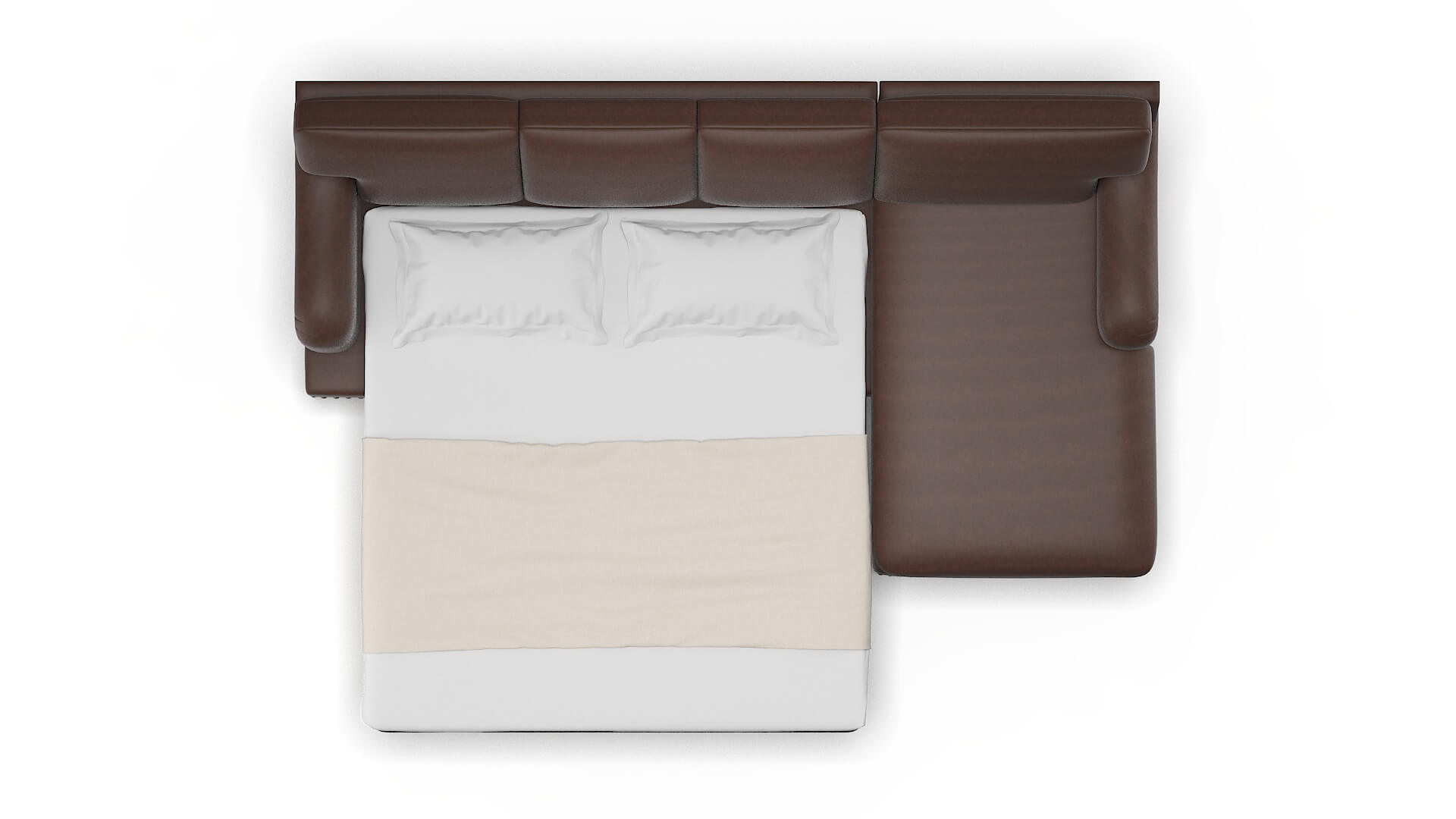 Brighton Insight Cafe Panel Sleeper Espresso legs 3