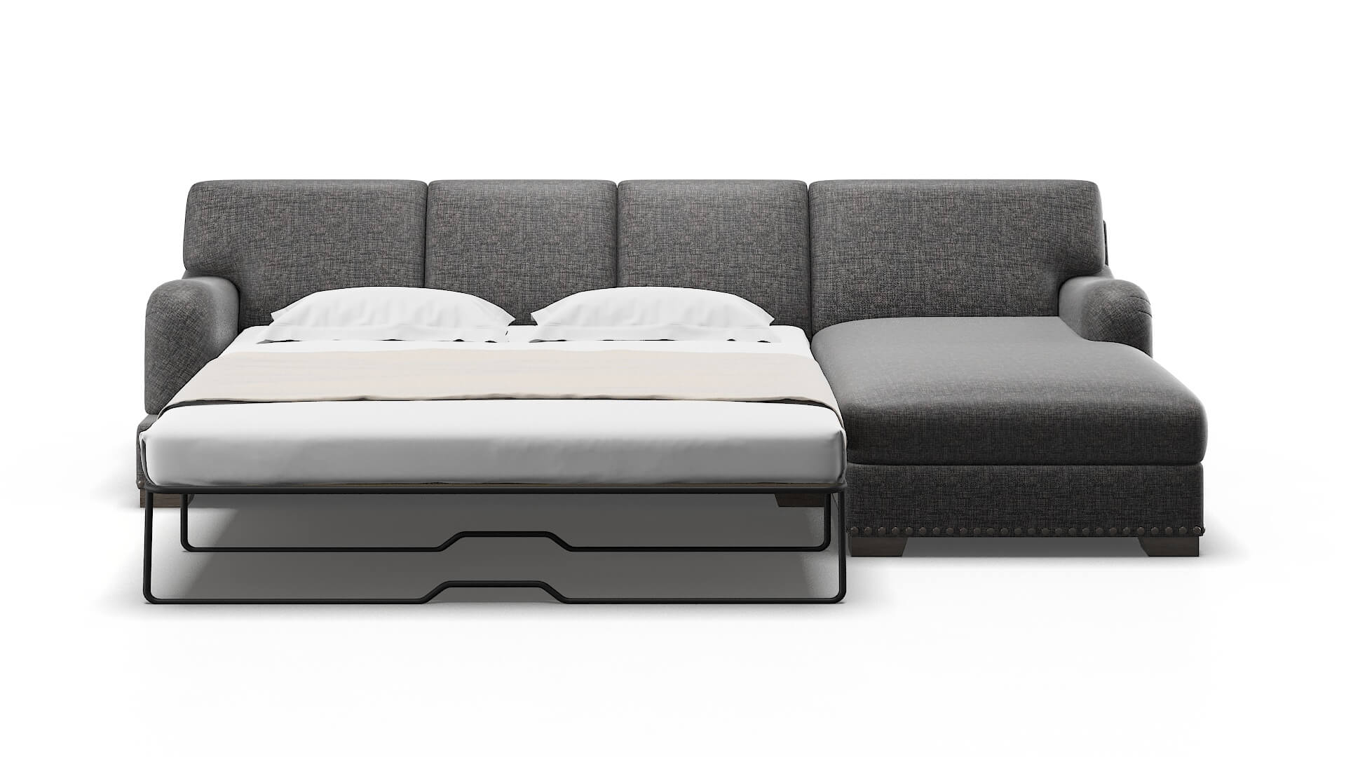 Brighton Insight Charcoal Panel Sleeper Espresso legs 1