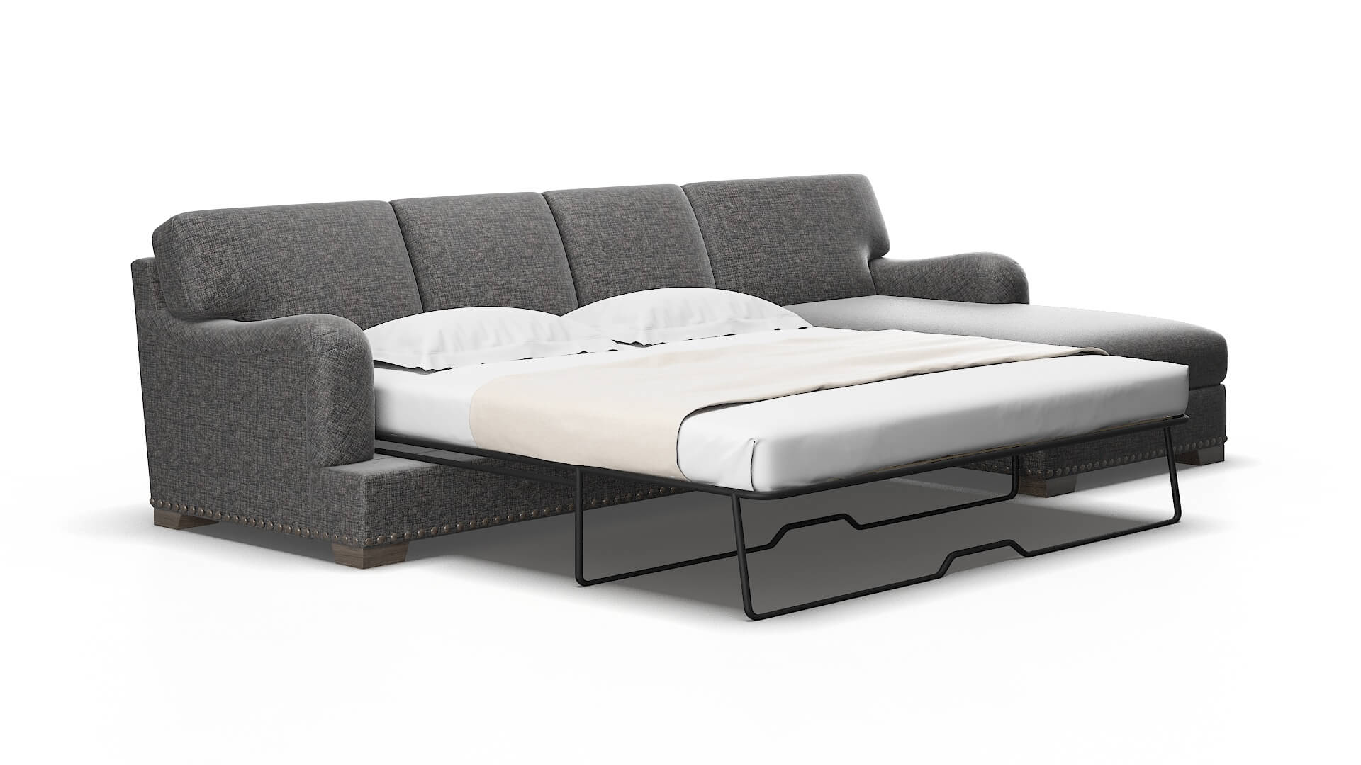 Brighton Insight Charcoal Panel Sleeper Espresso legs 2