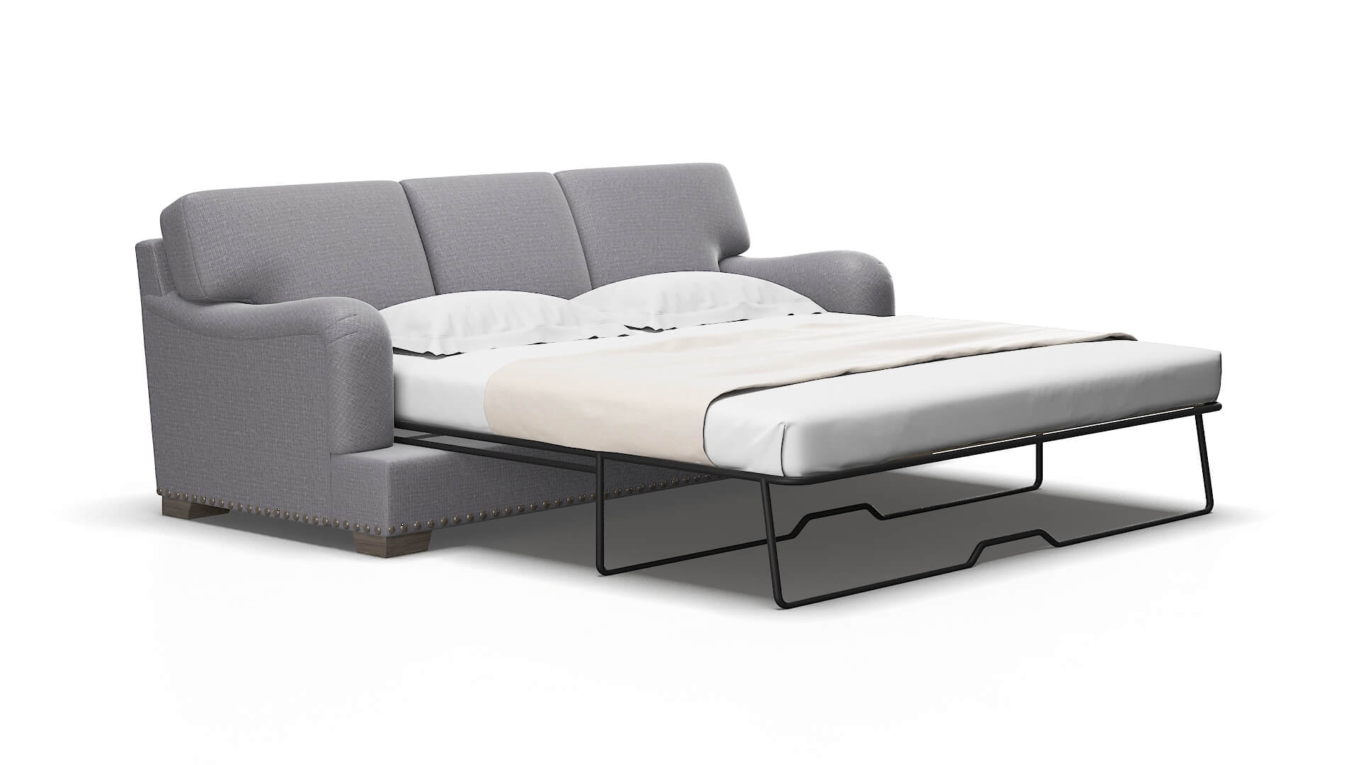 Brighton Insight denim Sofa sleeper Espresso Legs  2