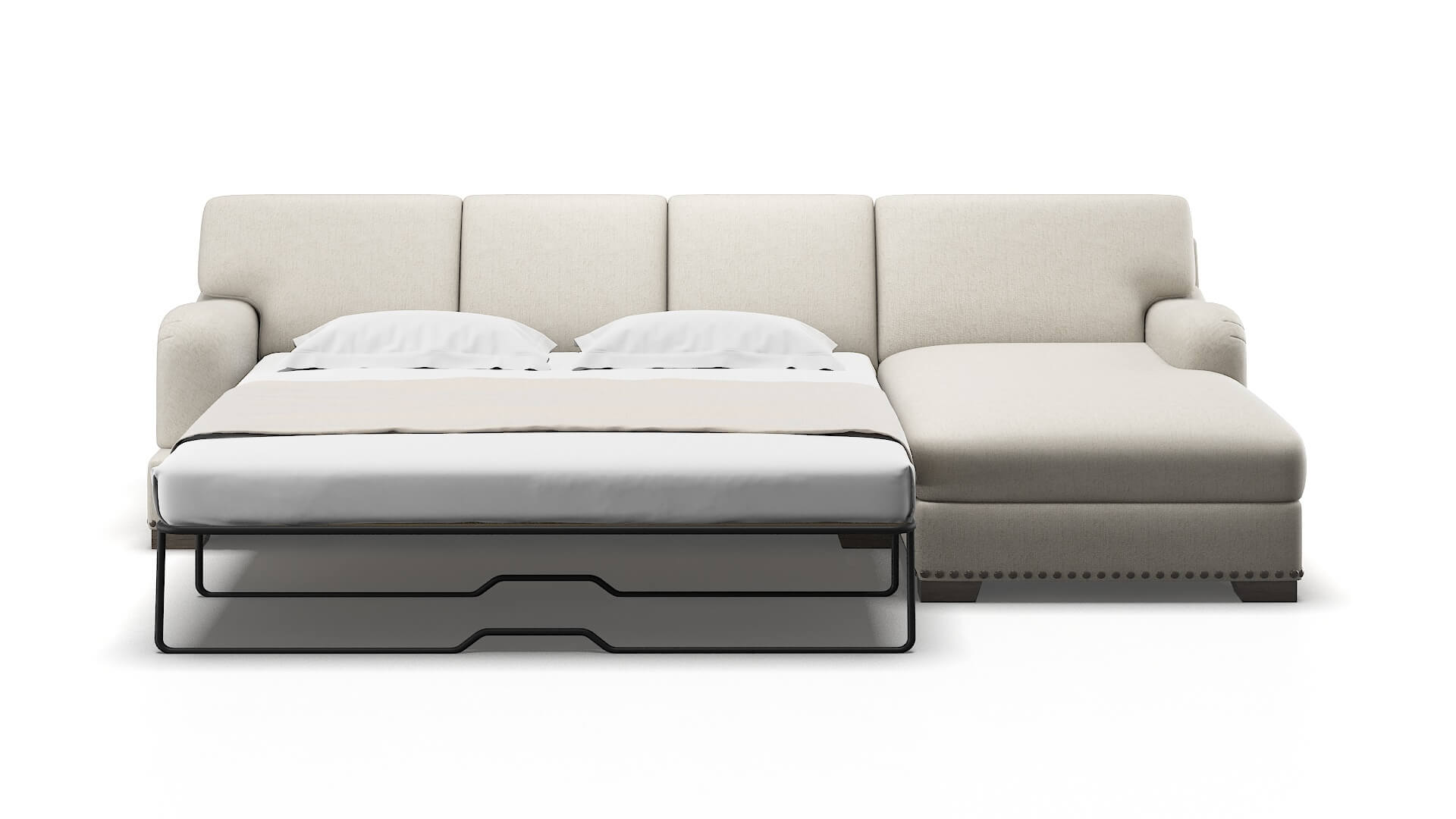 Brighton Insight Dove Panel Sleeper Espresso legs 1
