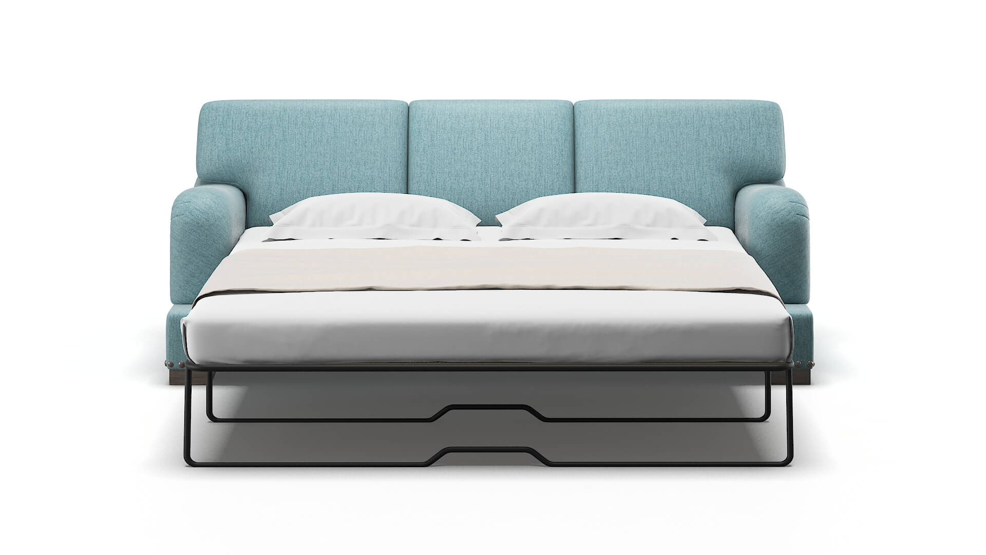 Brighton Insight Peacock Sofa Sleeper Espresso legs 1