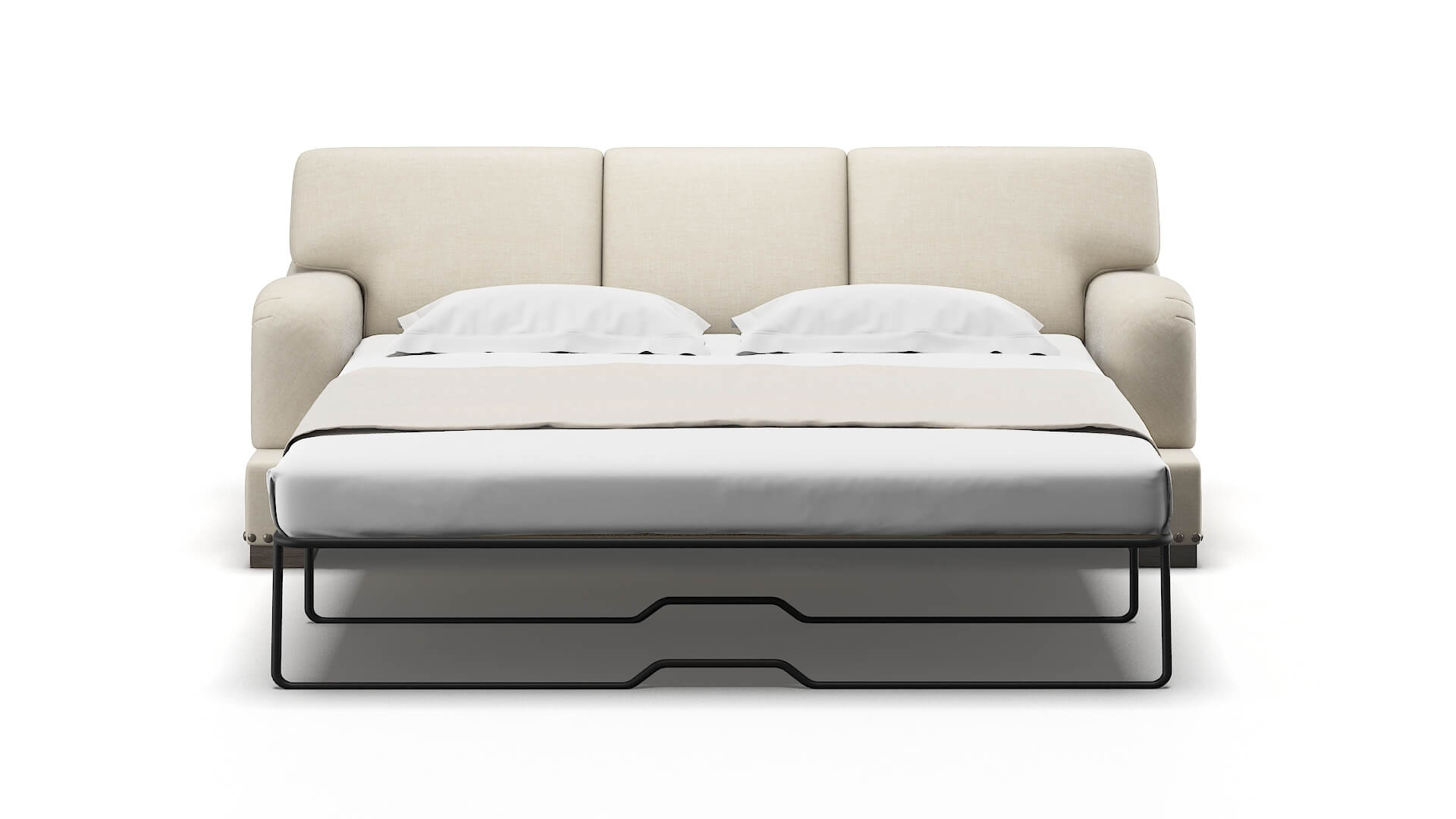 Brighton Keylargo Almond Sofa Sleeper Espresso legs 1