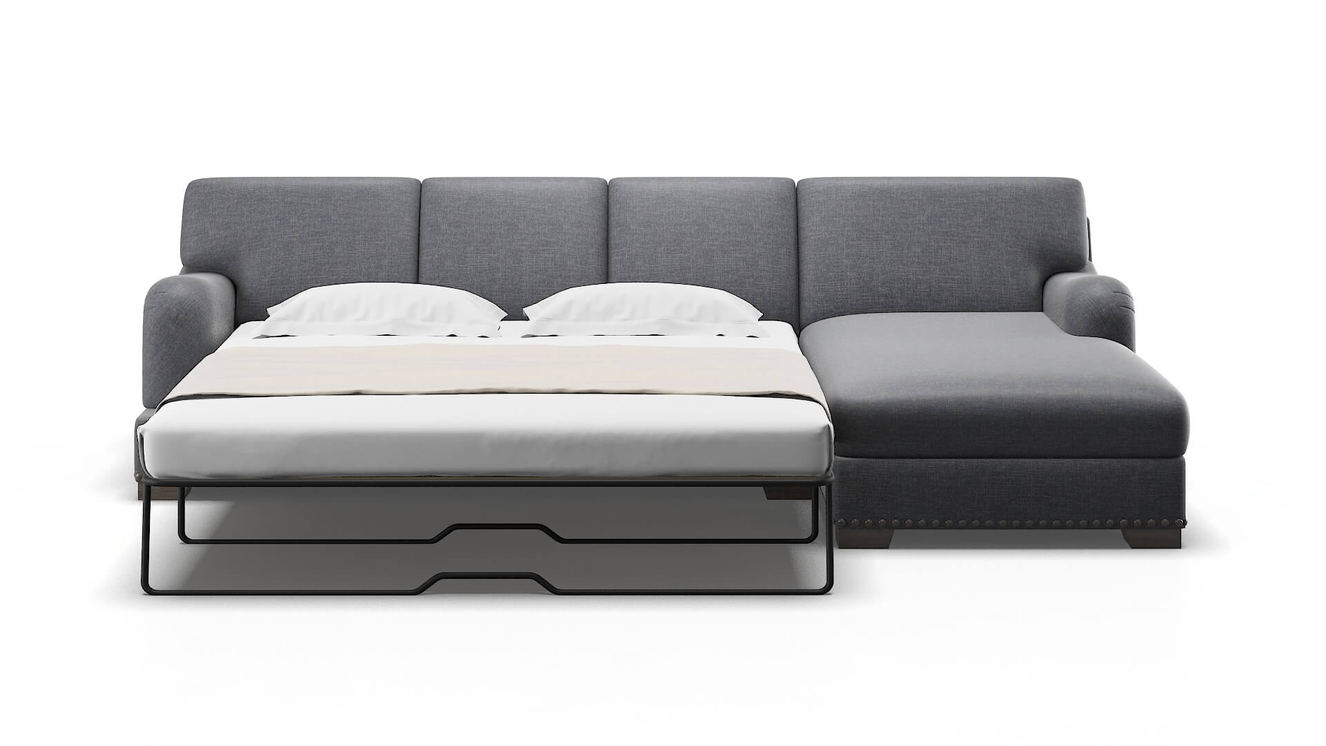 Brighton Keylargo Graphite Panel Sleeper Espresso legs 1