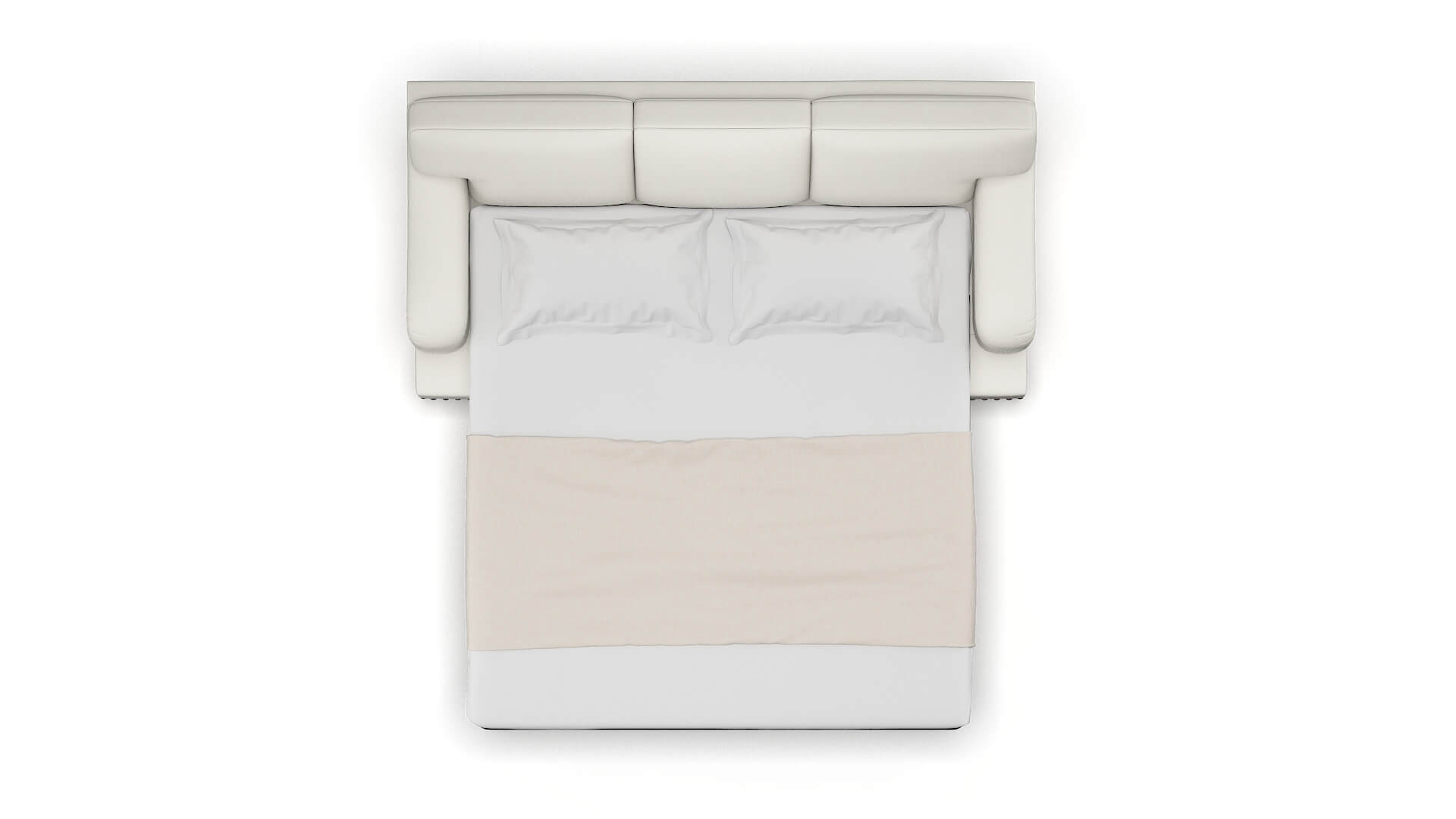 Brighton Keylargo Oatmeal Sofa Sleeper Espresso legs 3