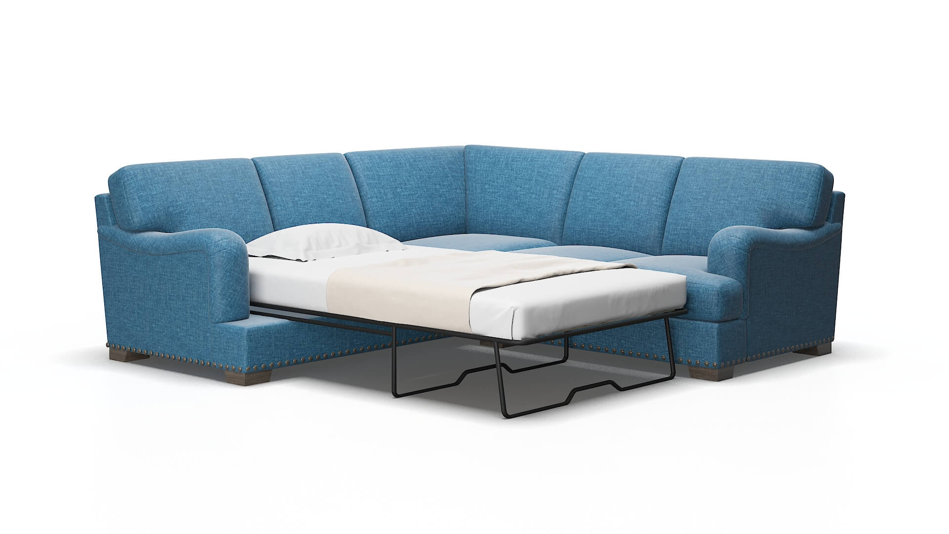 Brighton Keylargo ocean Sectional sleeper Espresso Legs  2