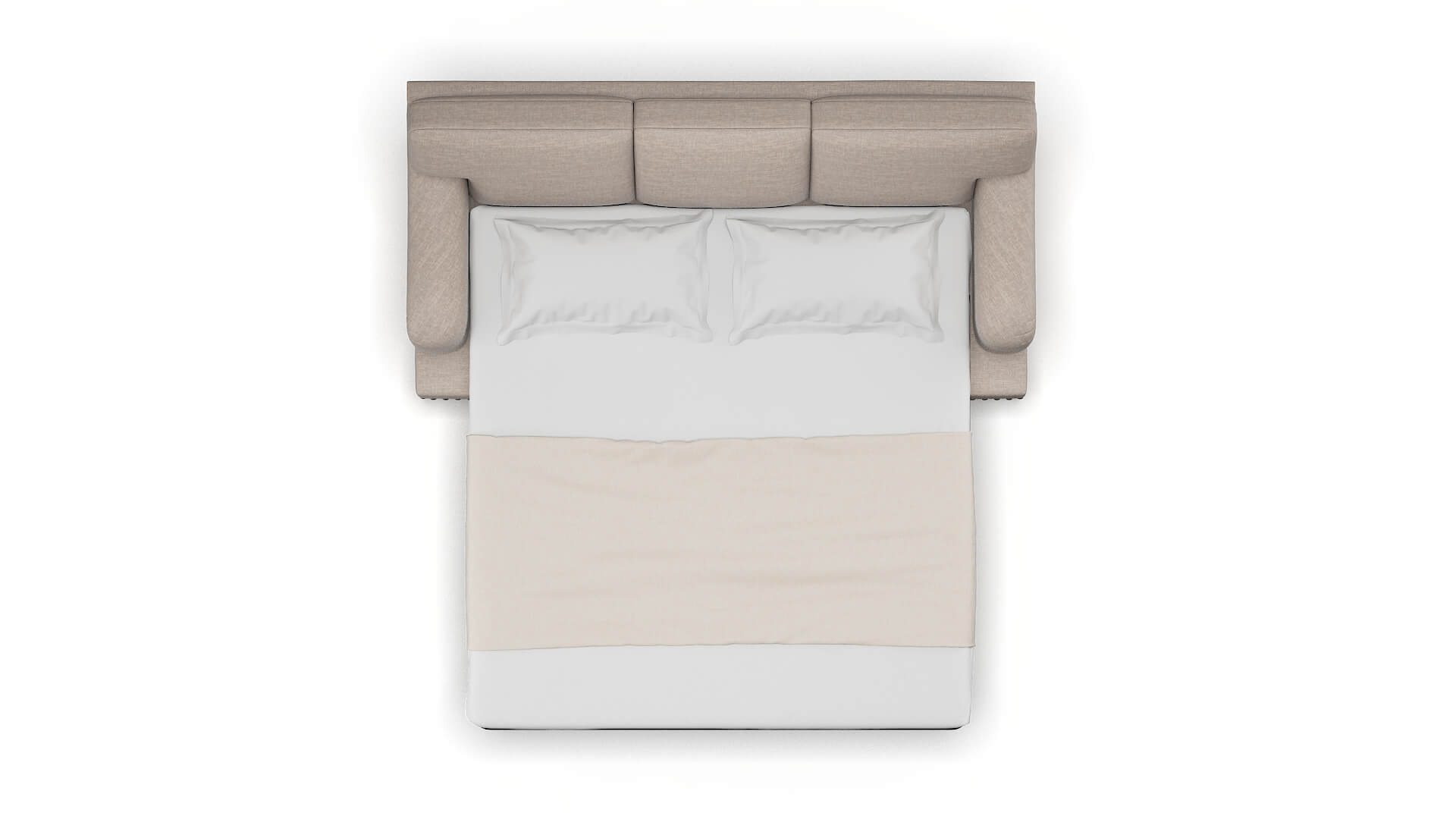 Brighton Keylargo Pumice Sofa Sleeper Espresso legs 3