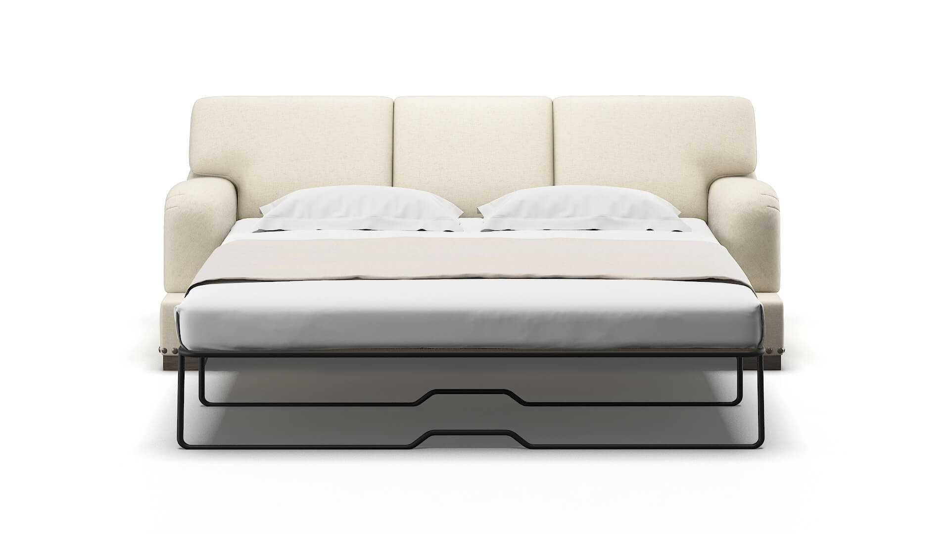 Brighton Lana Sand Sofa Sleeper Espresso legs 1