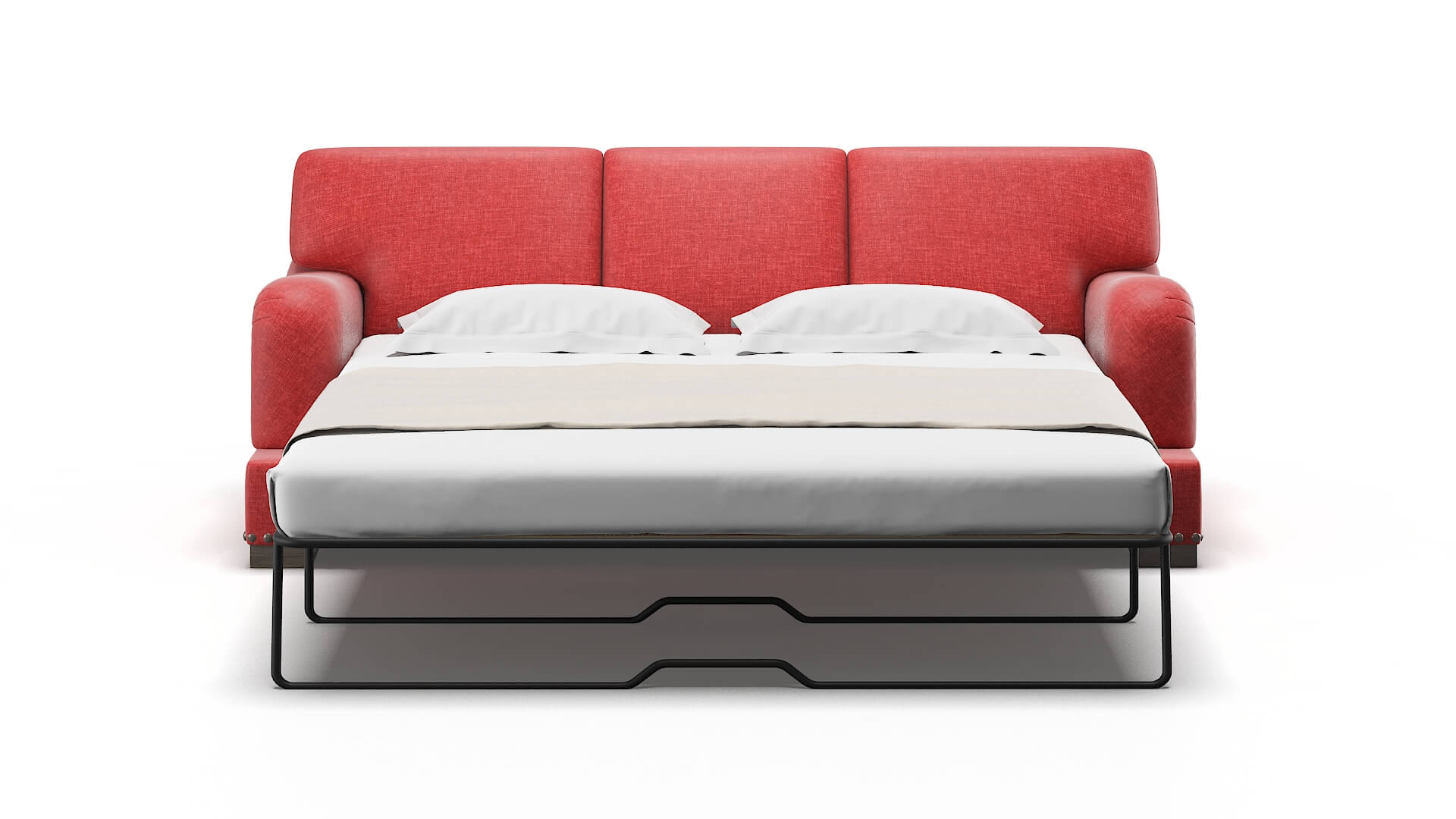 Brighton Leslie Poppy Sofa Sleeper Espresso legs 1