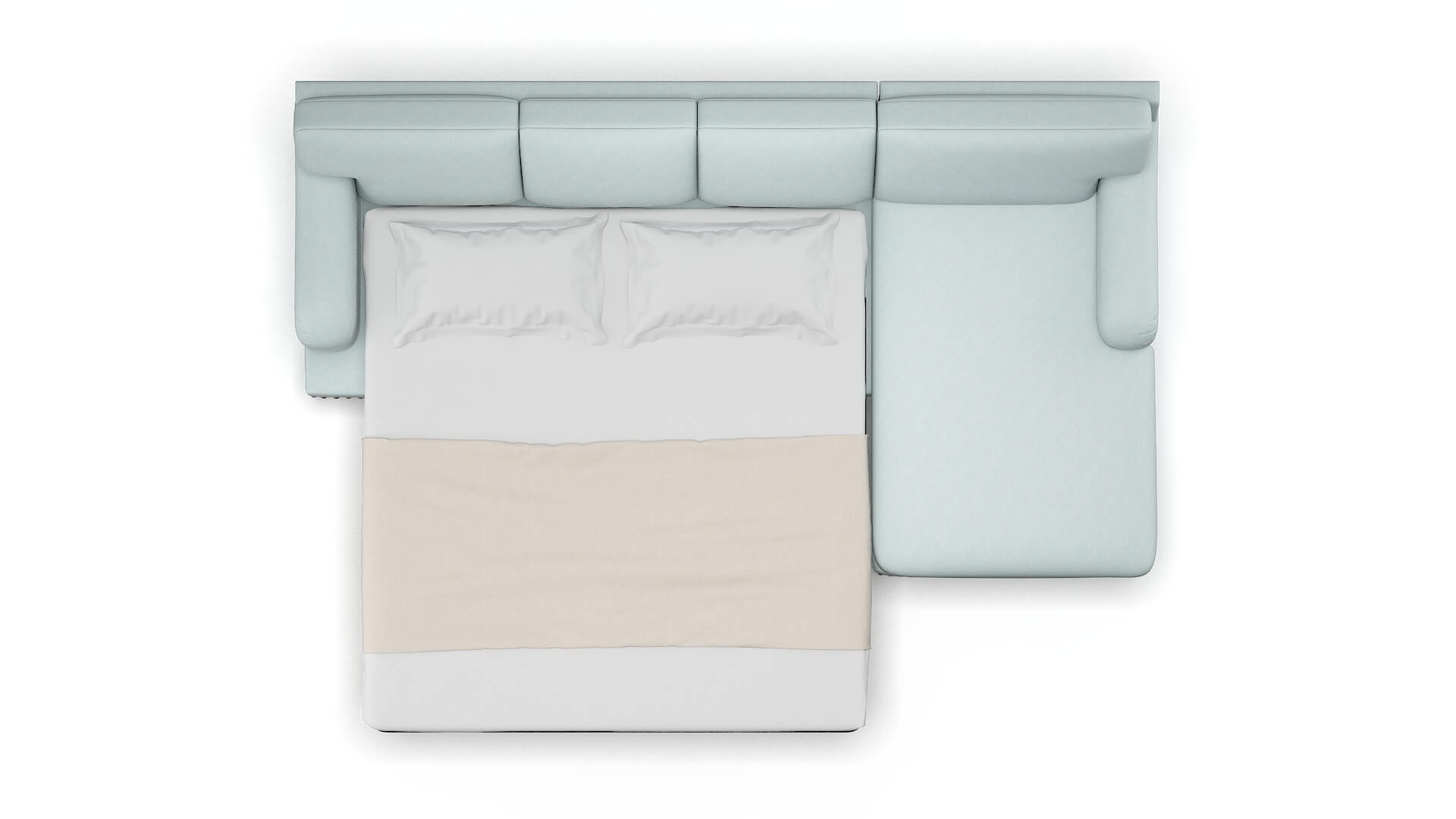 Brighton Leslie Robins_egg Panel Sleeper Espresso legs 3