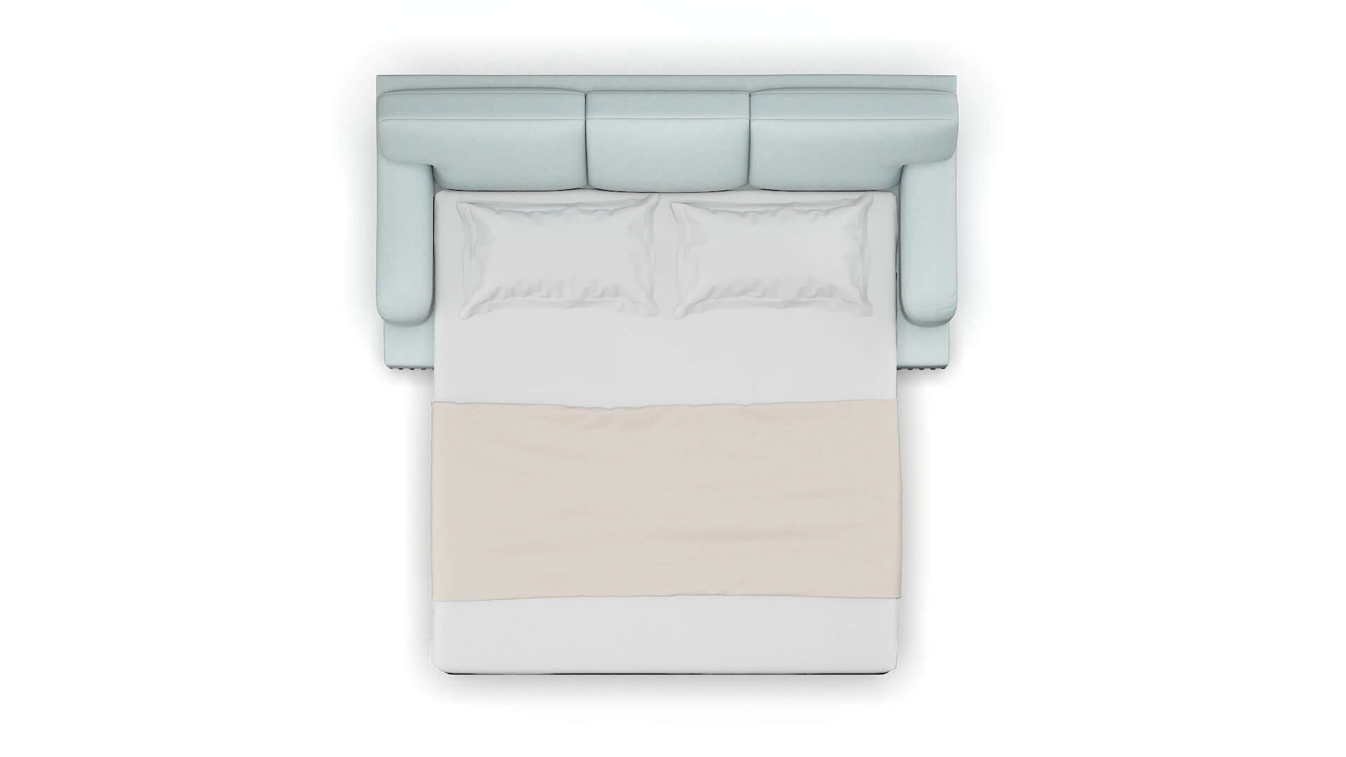 Brighton Leslie Robins_egg Sofa Sleeper Espresso legs 3