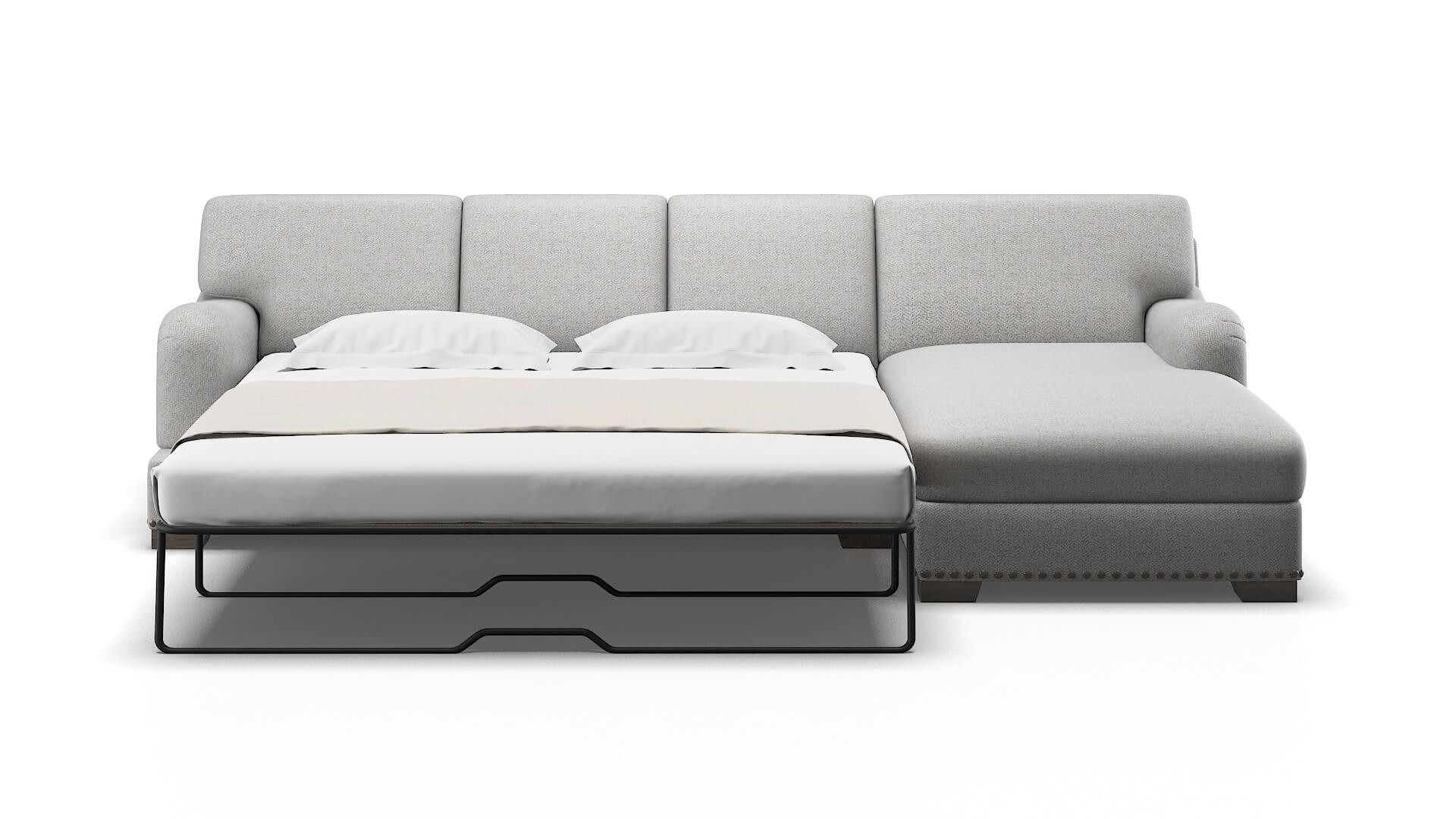 Brighton Malibu Dove Panel Sleeper Espresso legs 1