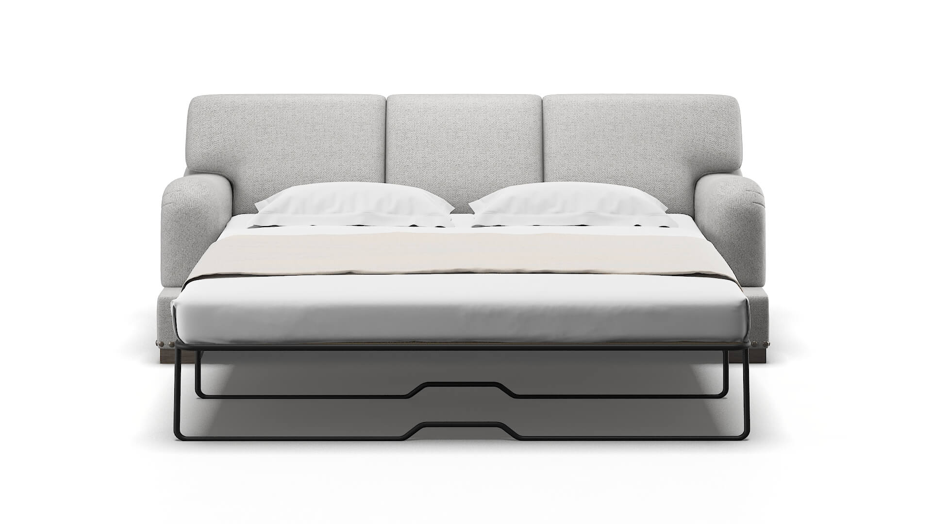 Brighton Malibu Dove Sofa Sleeper Espresso legs 1