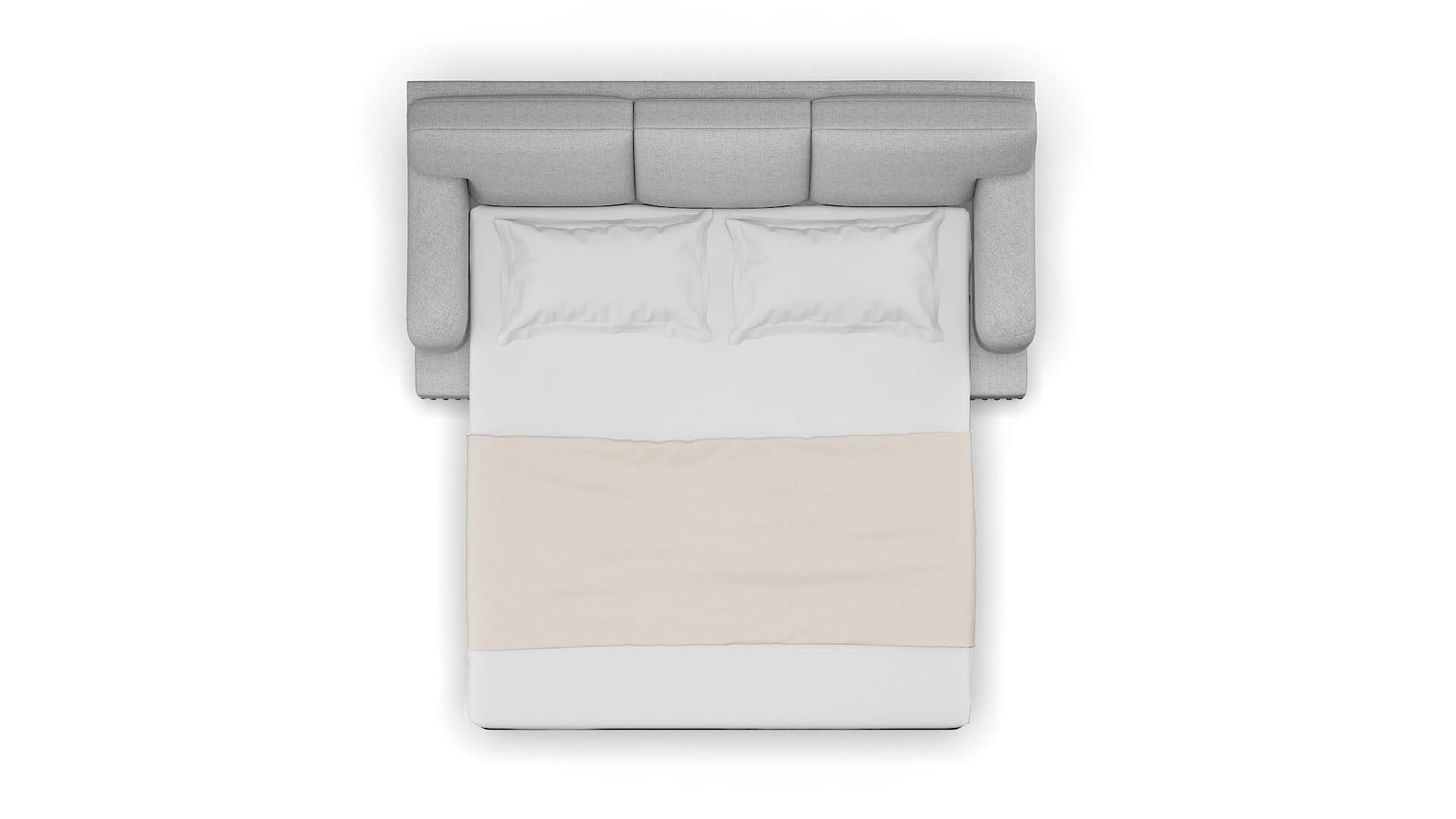 Brighton Malibu Dove Sofa Sleeper Espresso legs 3