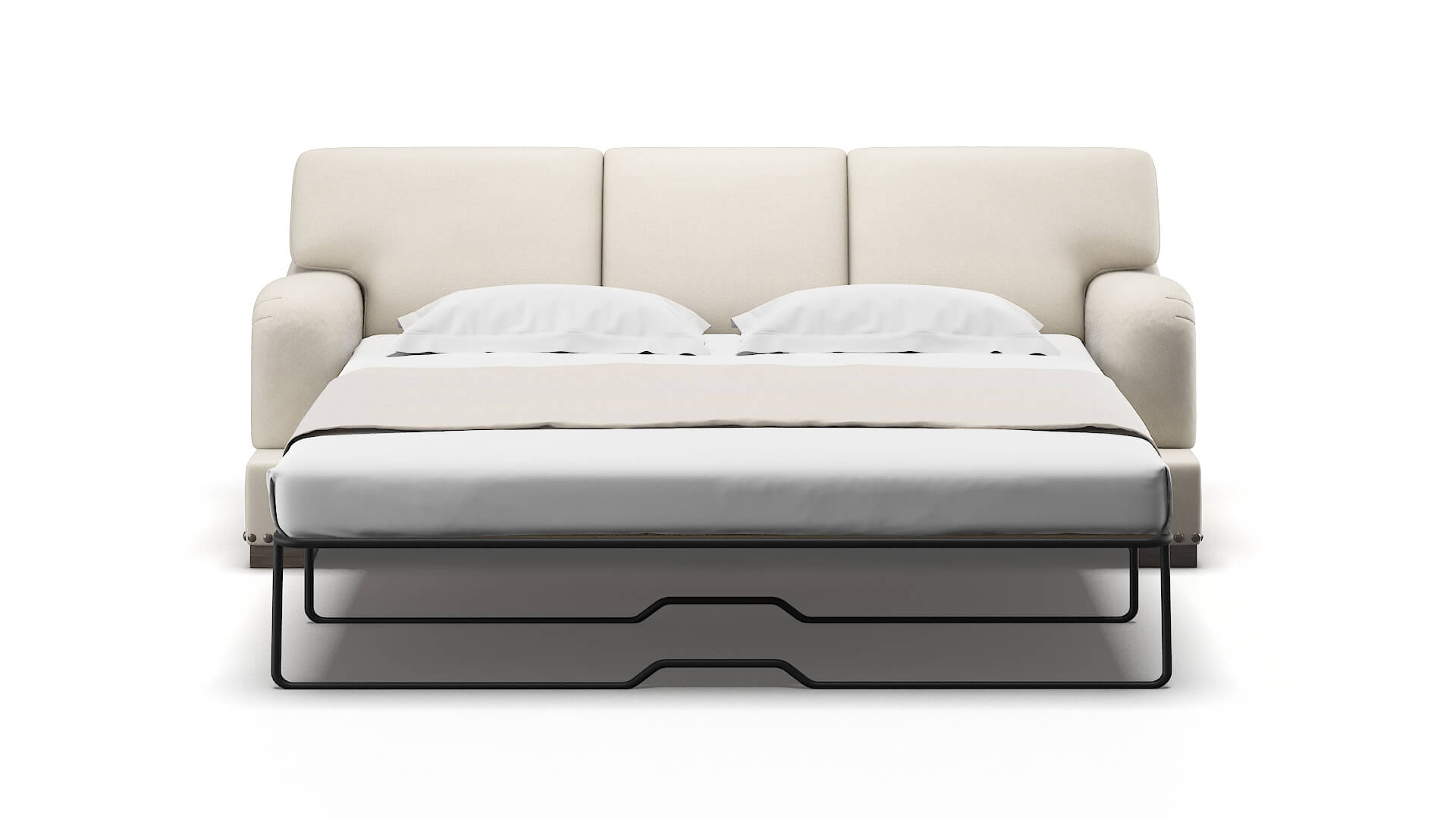 Brighton Malibu Linen Sofa Sleeper Espresso legs 1