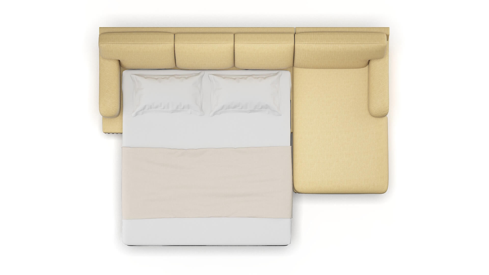 Brighton Malibu Maize Panel Sleeper Espresso legs 3