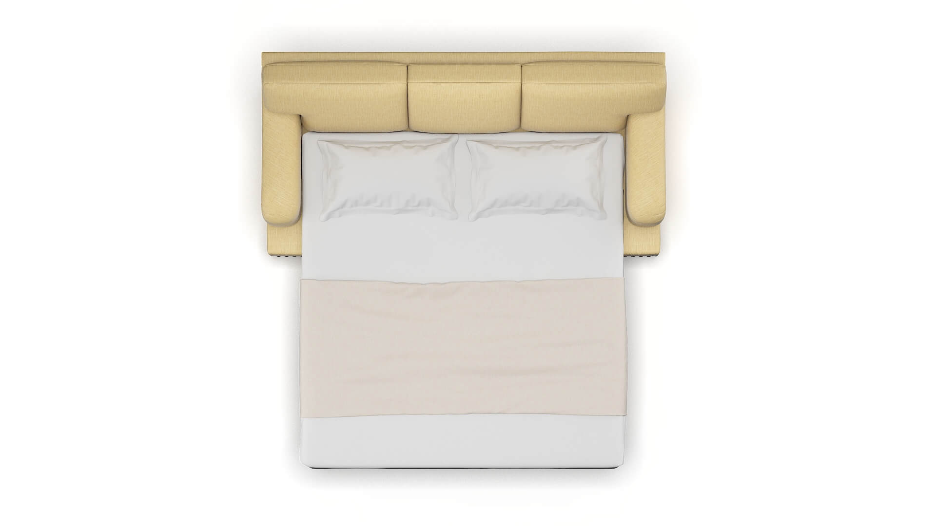 Brighton Malibu Maize Sofa Sleeper Espresso legs 3