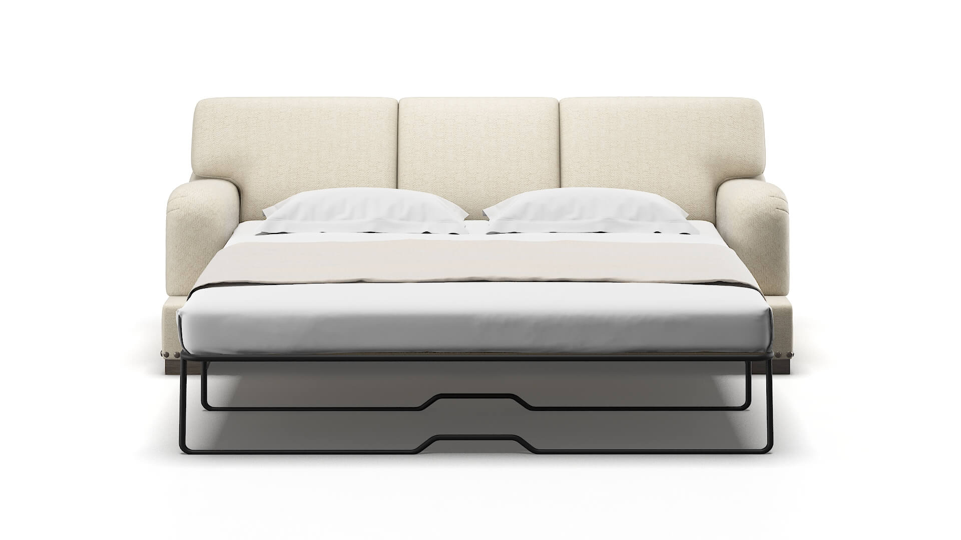 Brighton Malibu Sand Sofa Sleeper Espresso legs 1