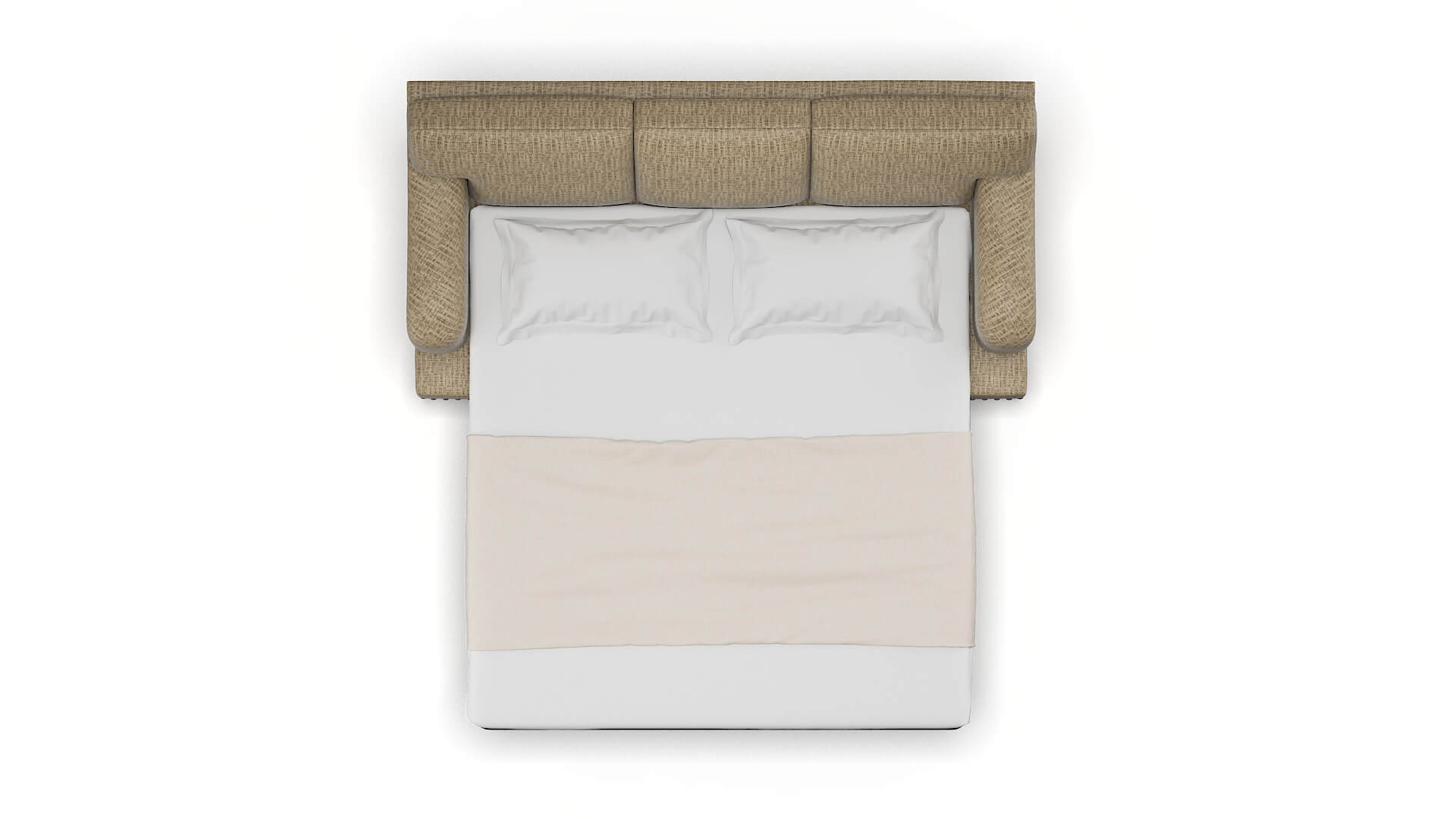 Brighton Marcy Camel Sofa Sleeper Espresso legs 3