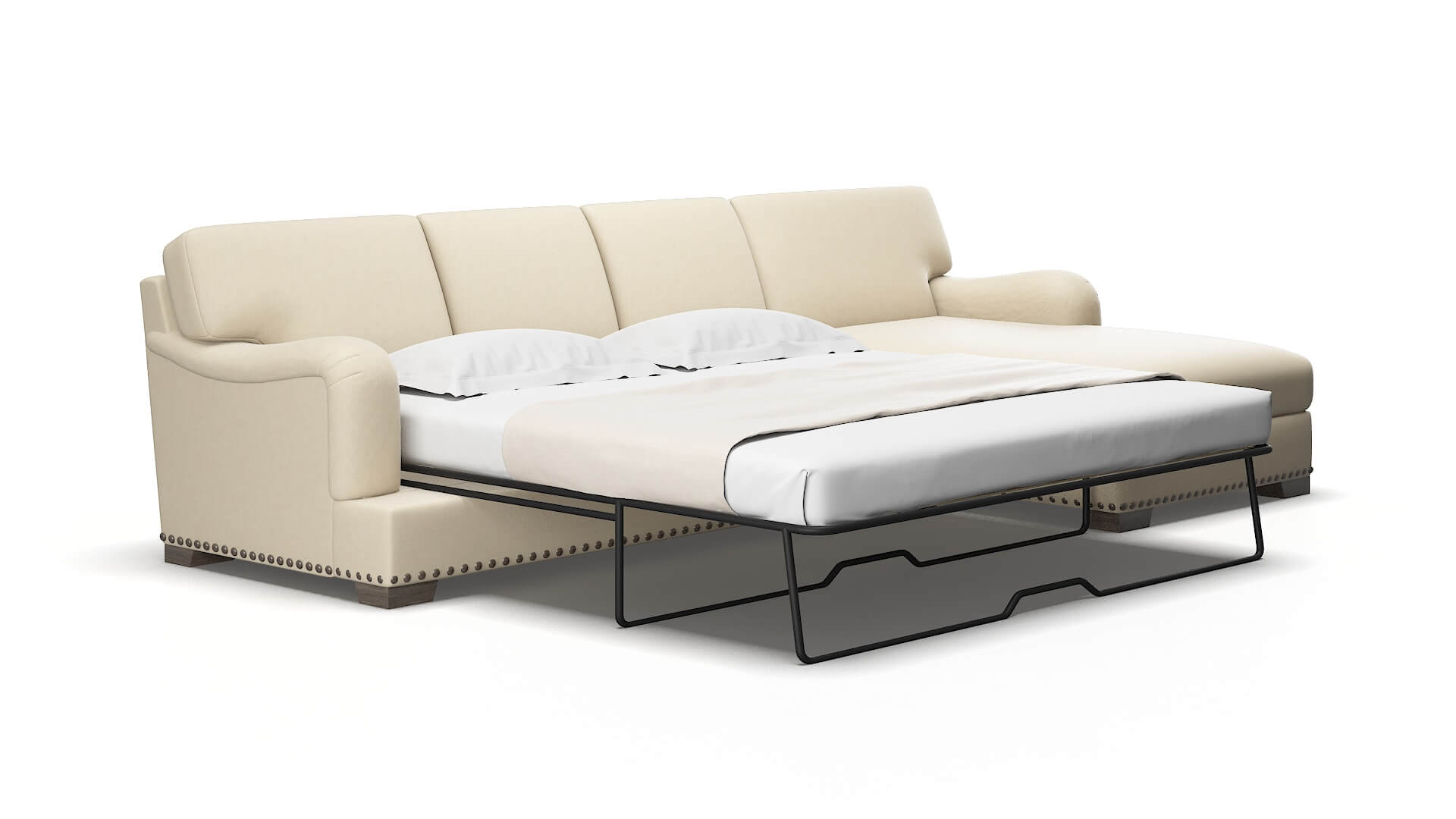 Brighton Noble buckwheat Panel sleeper Espresso Legs  2