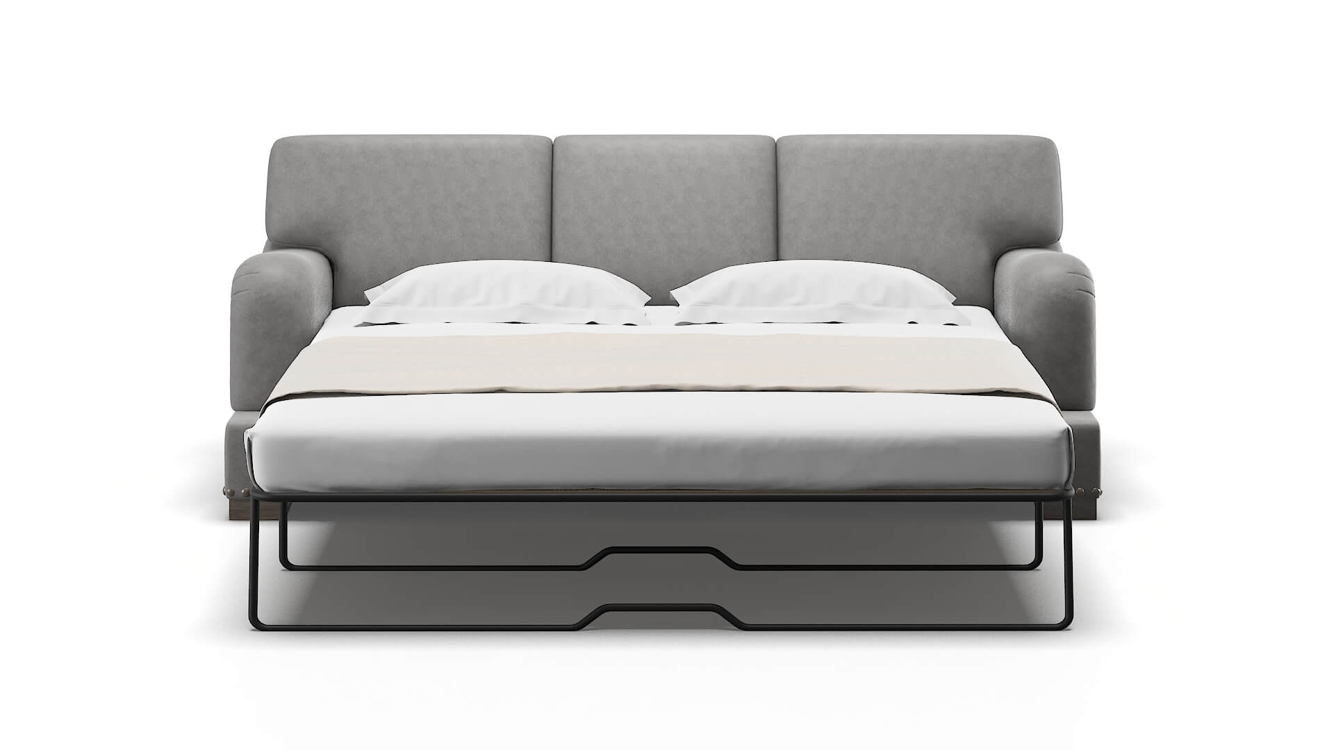 Brighton Noble Smoke Sofa Sleeper Espresso legs 1