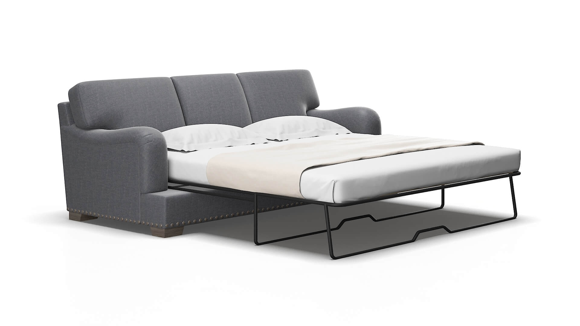 Brighton Notion Graphite Sofa Sleeper espresso legs 2