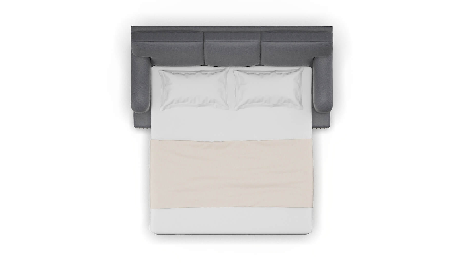 Brighton Notion Graphite Sofa Sleeper Espresso legs 3