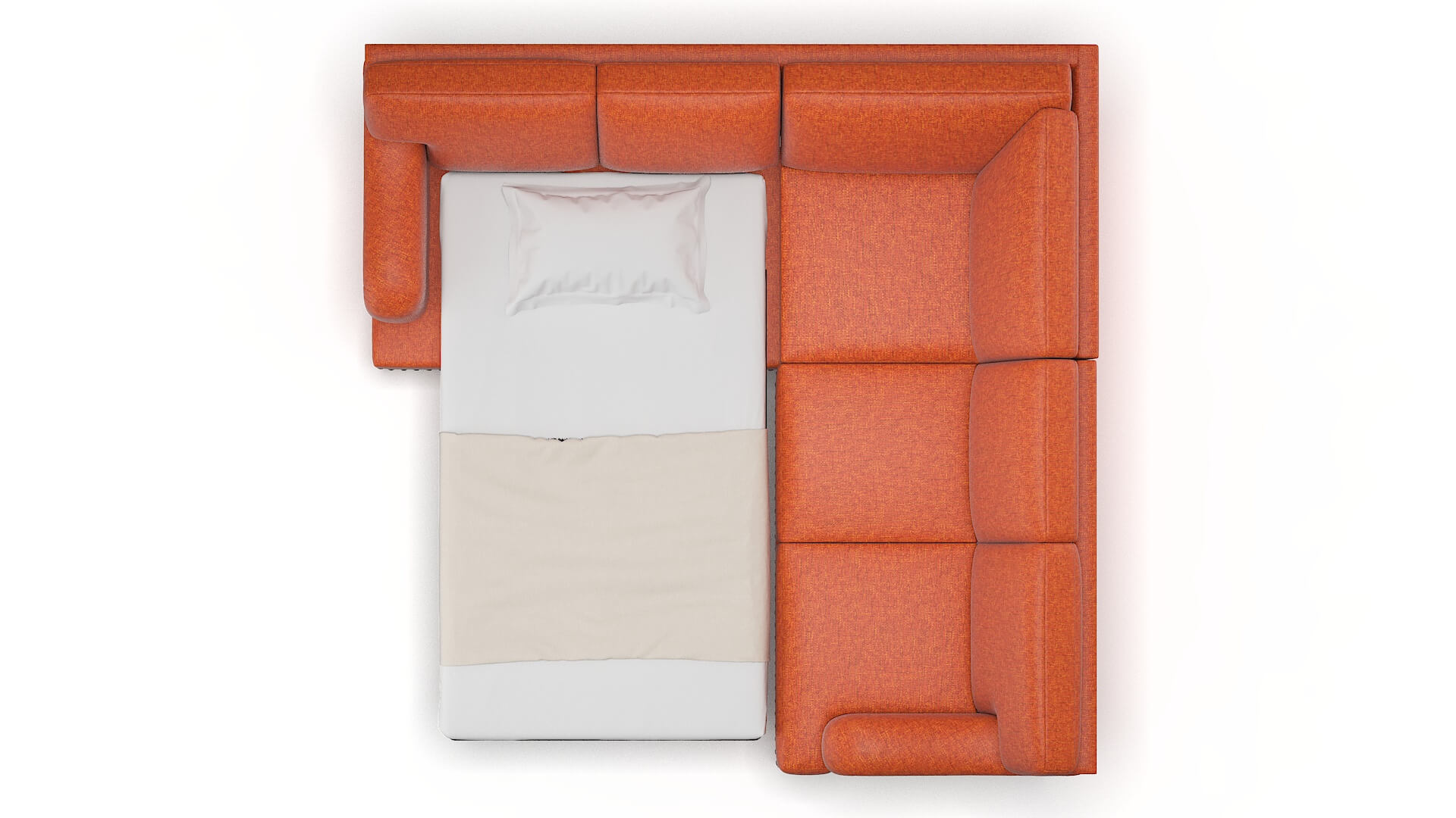 Brighton Notion Tang Sectional Sleeper Espresso legs 3