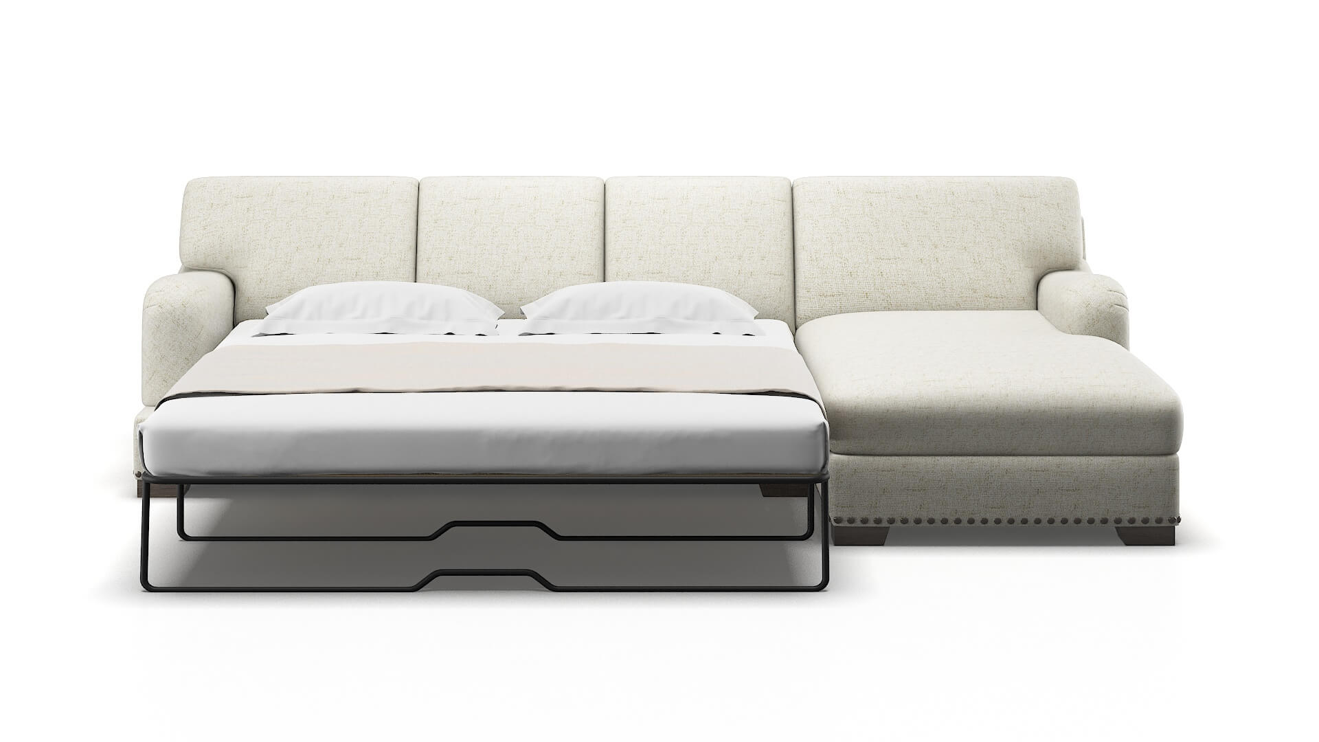 Brighton Oceanside Birch Panel Sleeper Espresso legs 1