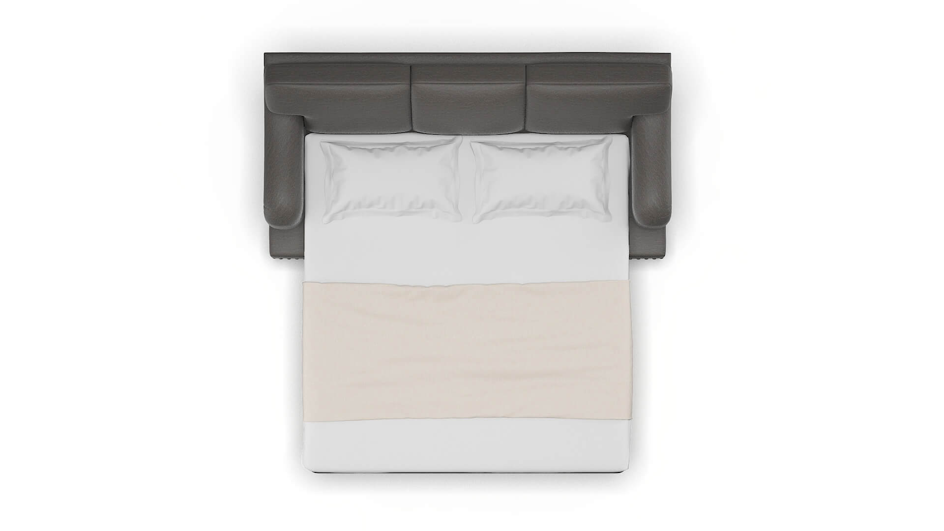 Brighton Oscar Grey Sofa Sleeper Espresso legs 3