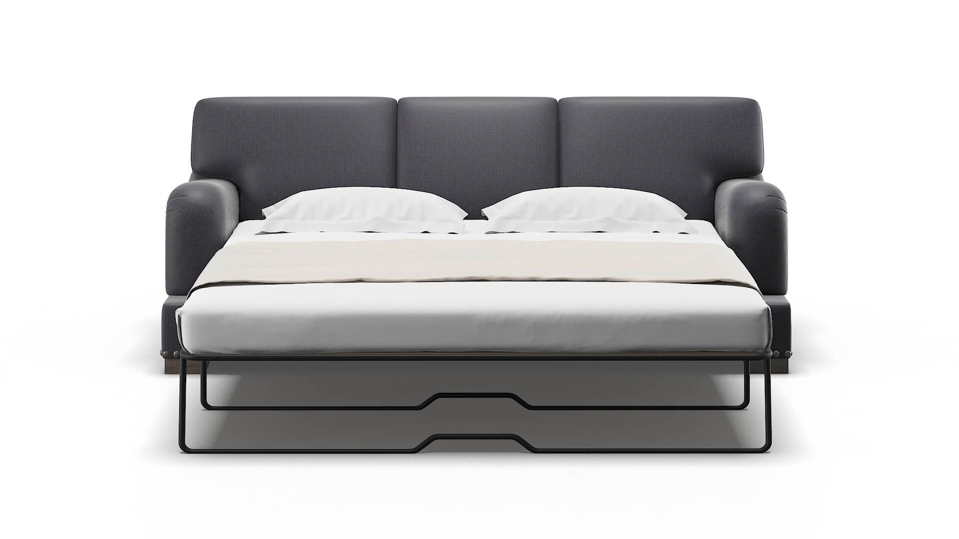 Brighton Parker Charcoal Sofa Sleeper Espresso legs 1