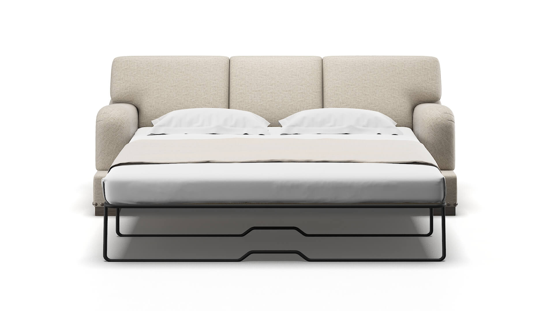 Brighton Parker Wheat Sofa Sleeper Espresso legs 1