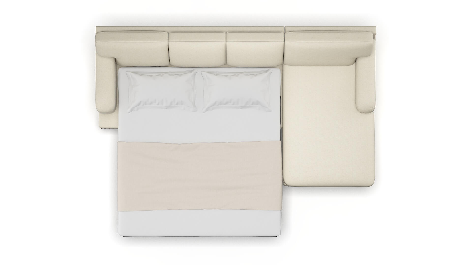 Brighton Phoenix Ivory Panel Sleeper Espresso legs 3