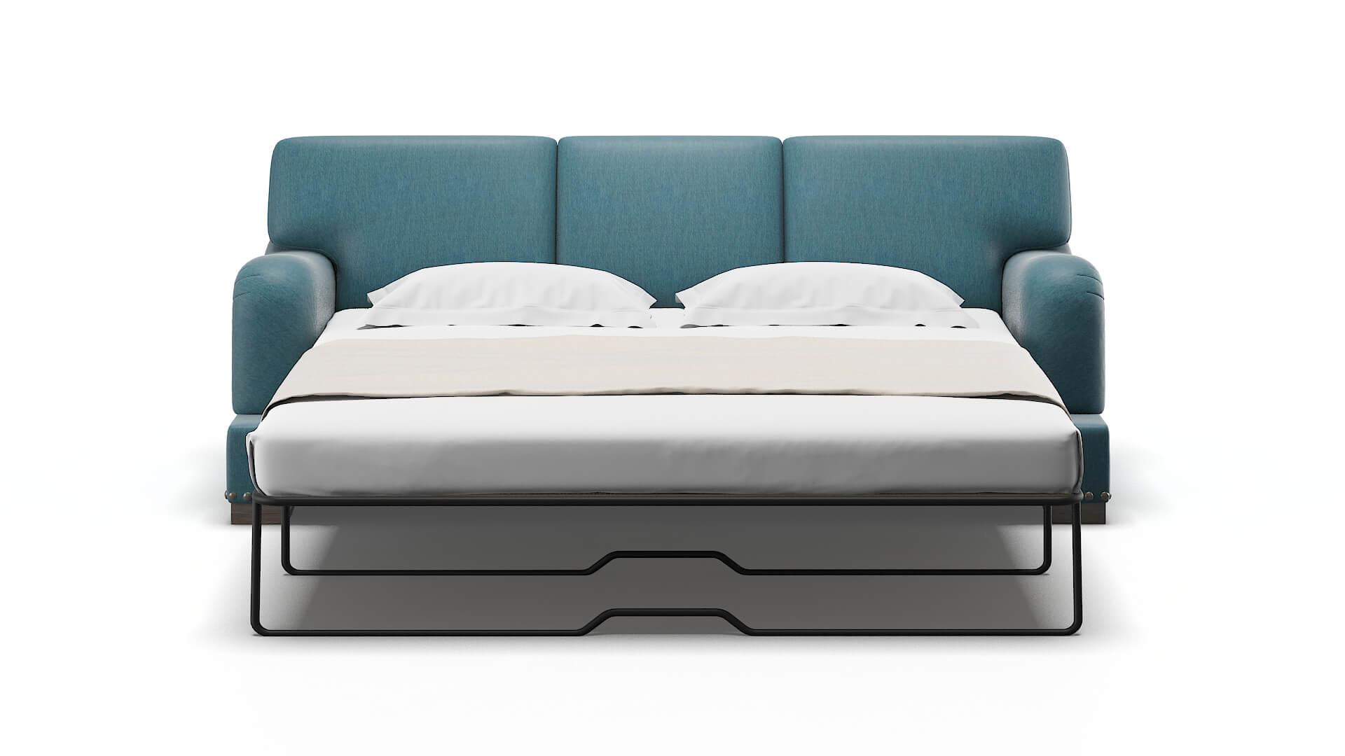 Brighton Portland Prussian Sofa Sleeper Espresso legs 1