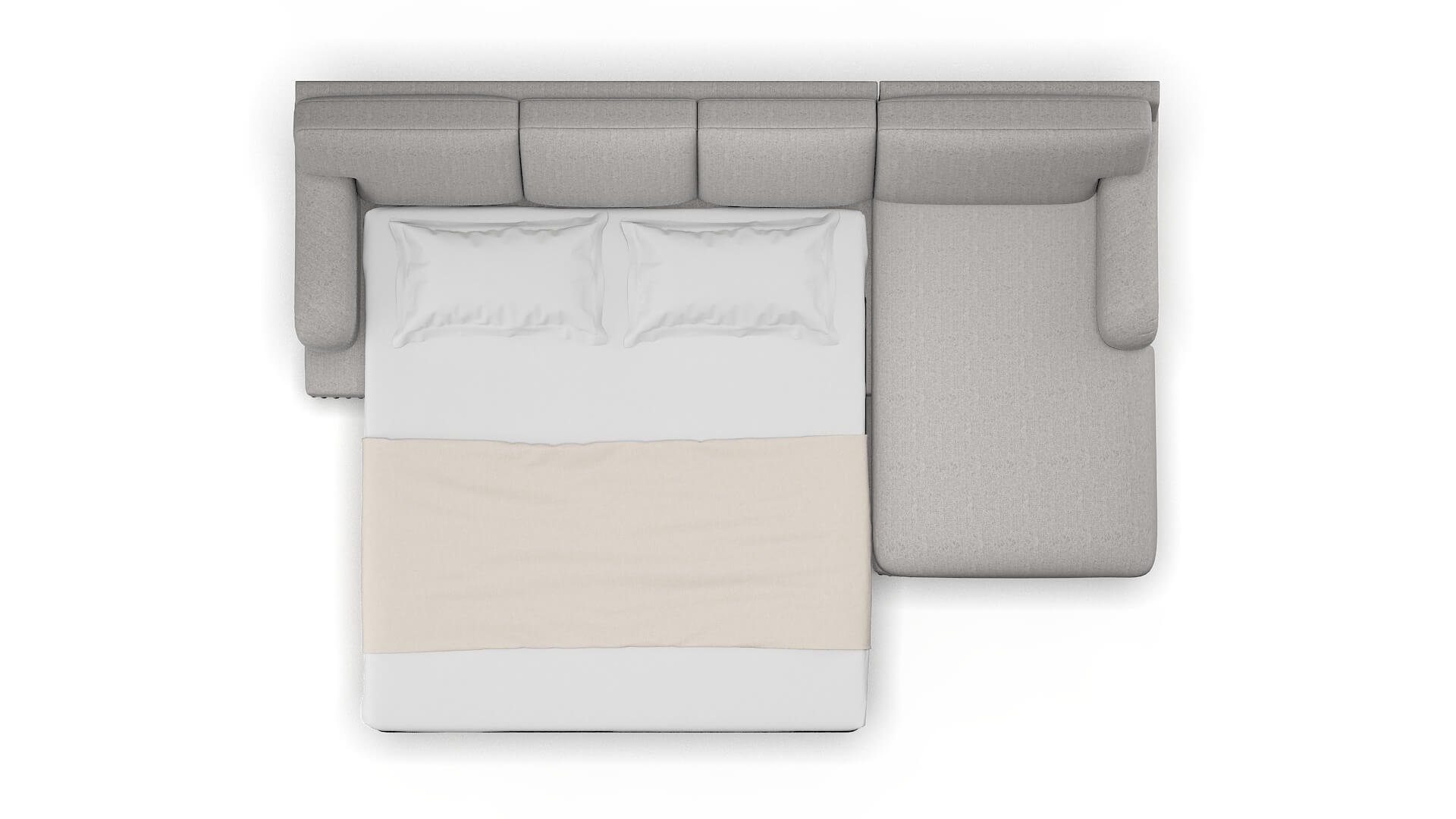 Brighton Prime Ash Panel Sleeper Espresso legs 3