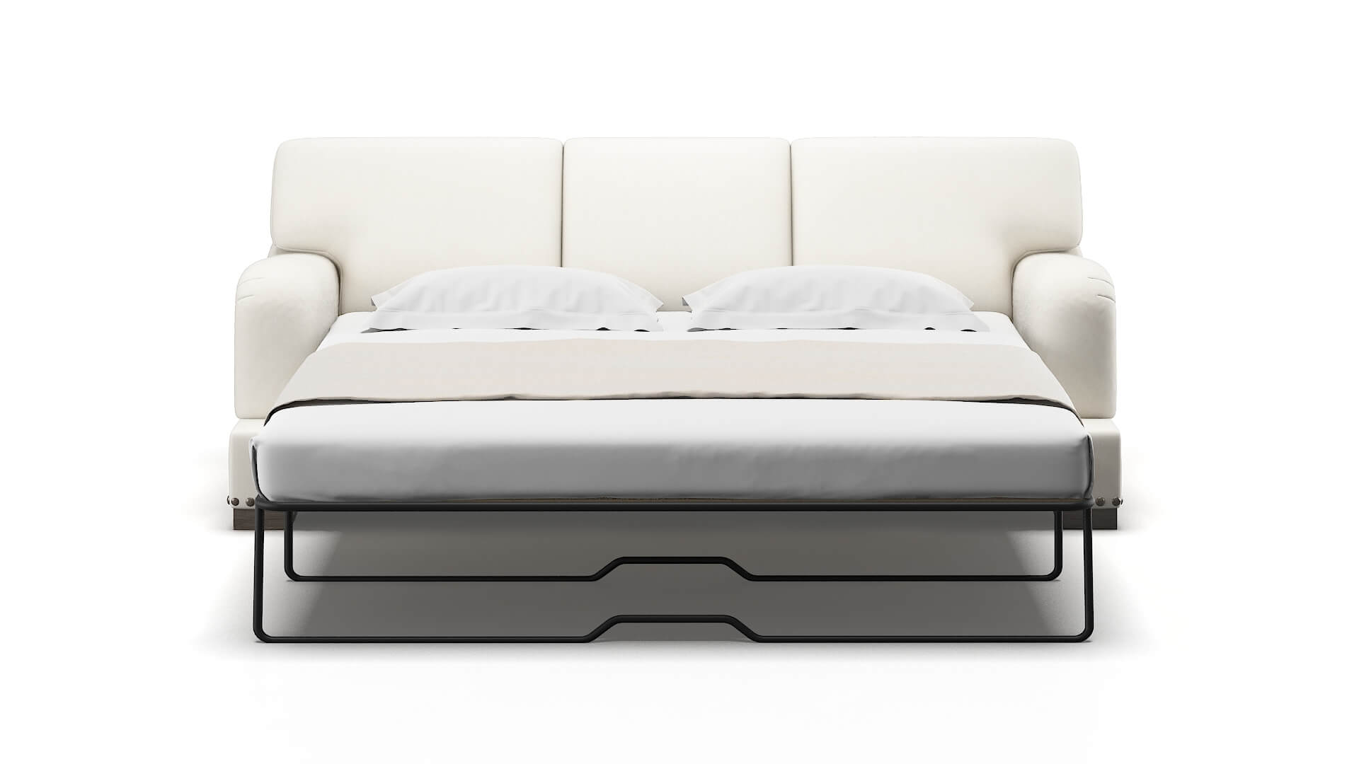 Brighton R_prize Cream Sofa Sleeper Espresso legs 1