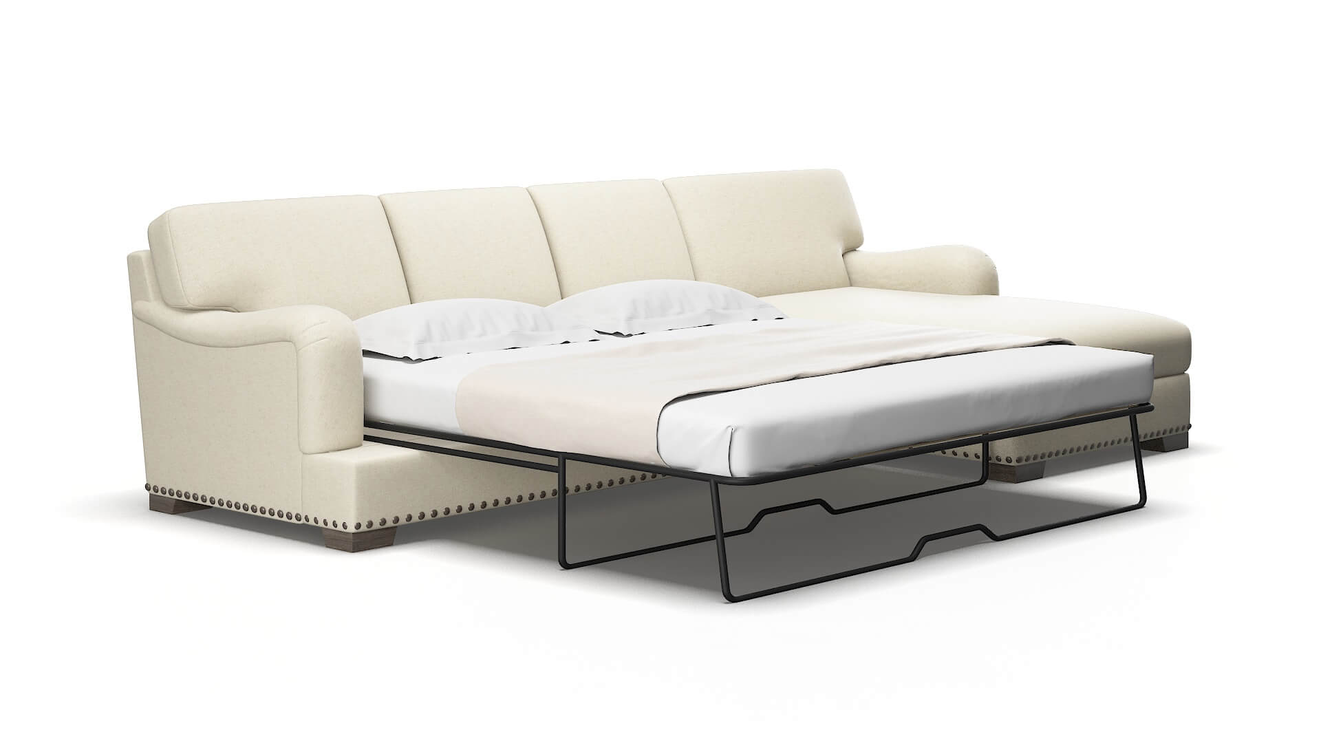 Brighton Redondo oyster Panel sleeper Espresso Legs  2