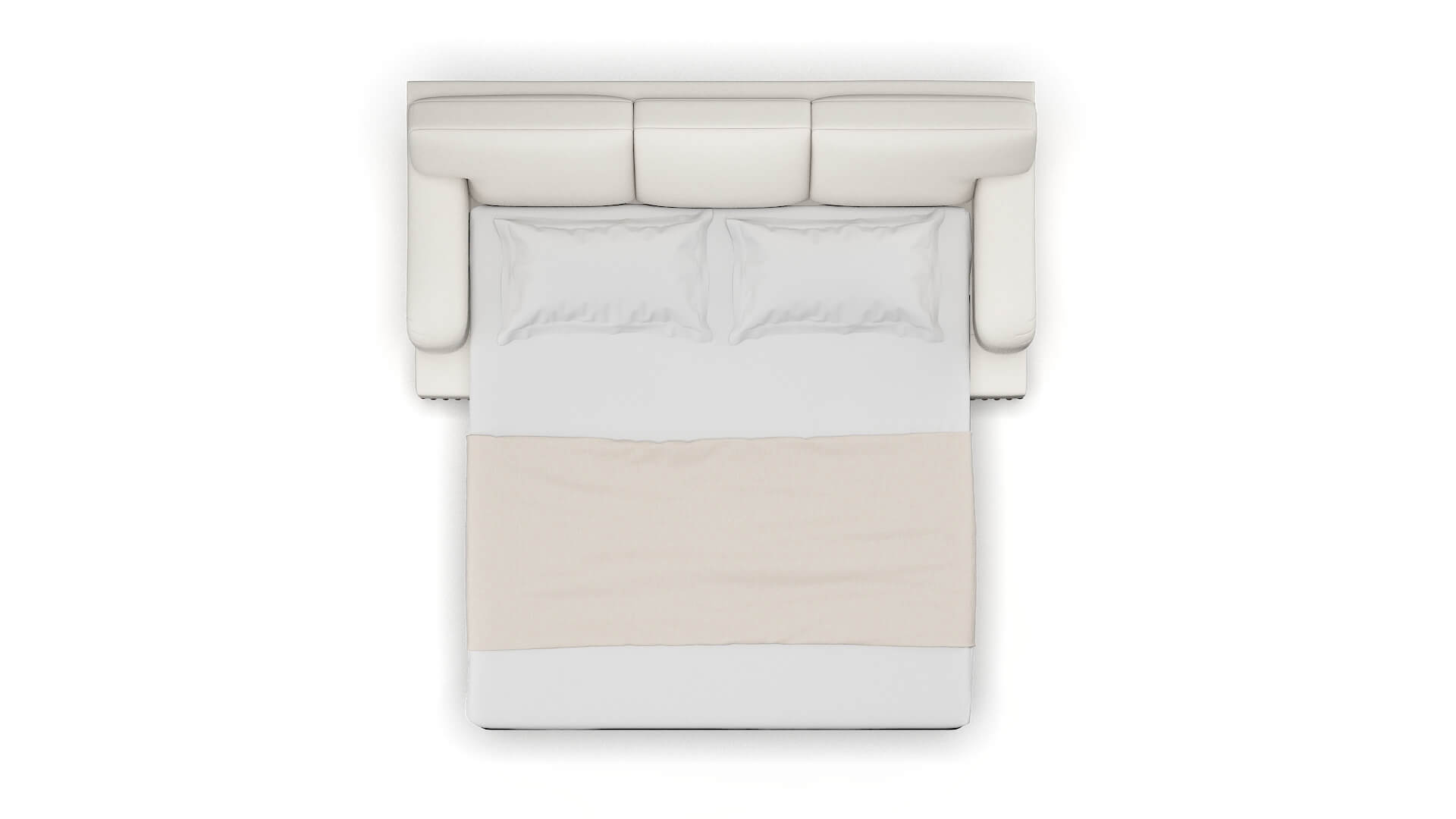 Brighton Redondo Pearl Sofa Sleeper Espresso legs 3