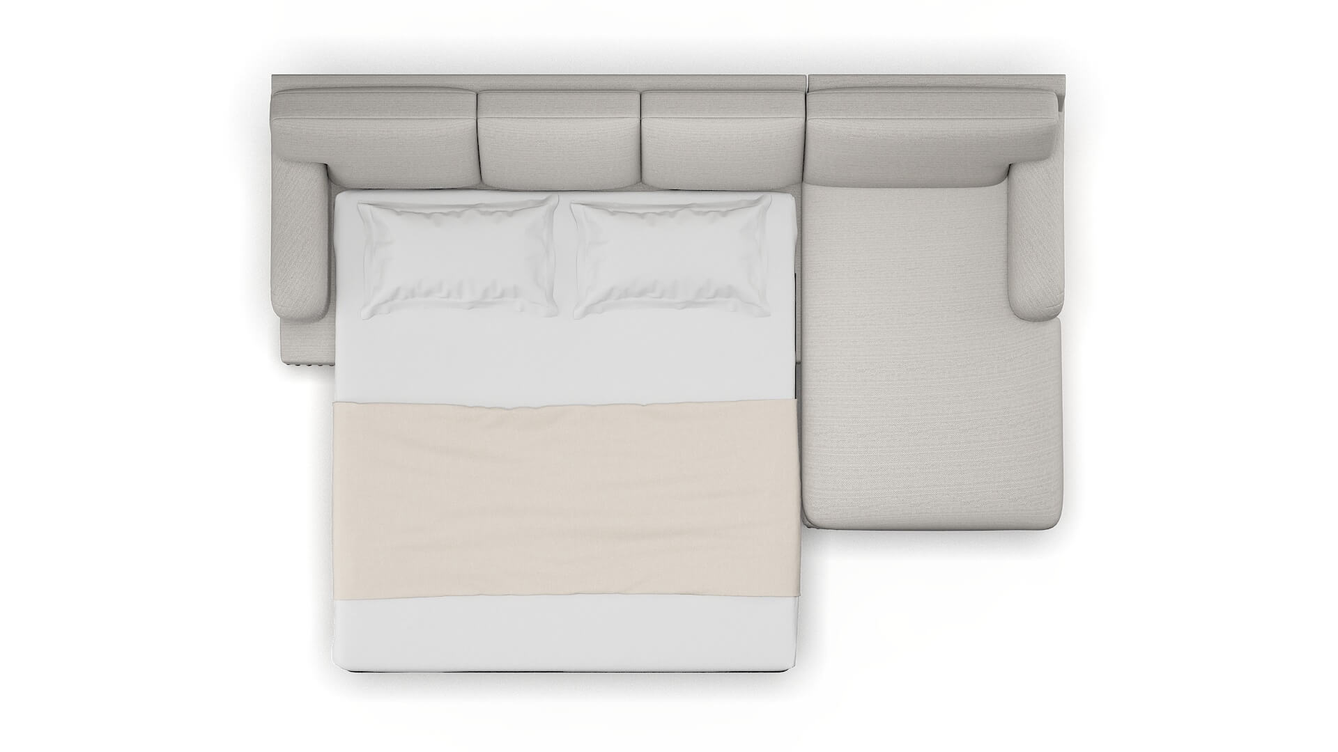 Brighton Redondo Stone Panel Sleeper Espresso legs 3